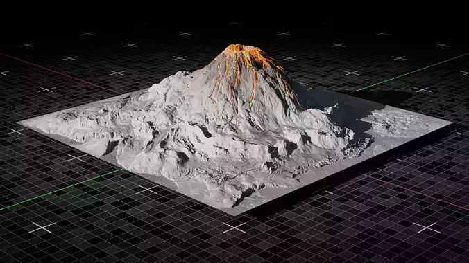 Volcano version 2 3D model