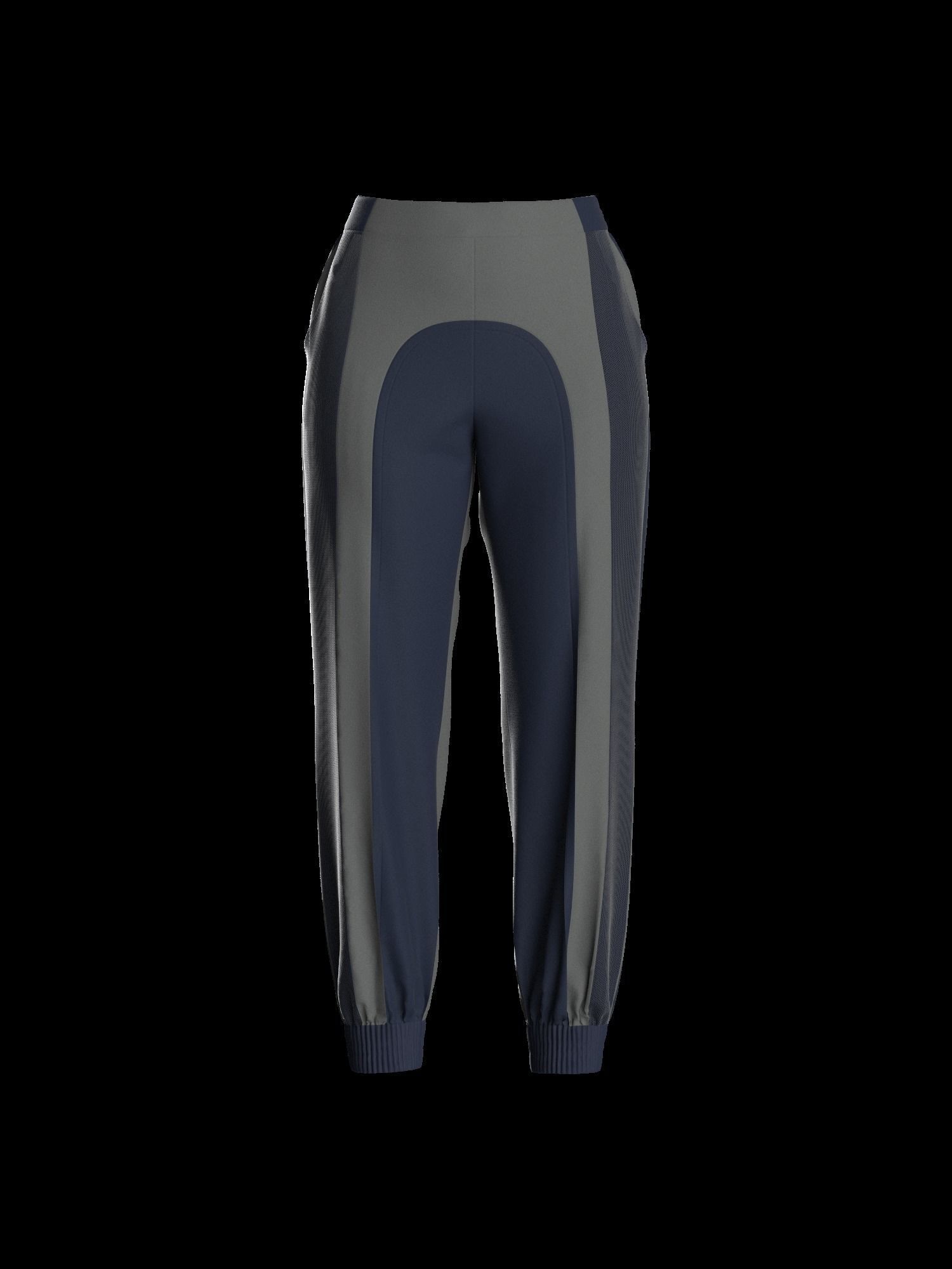 Female sweatpant 3D model_1