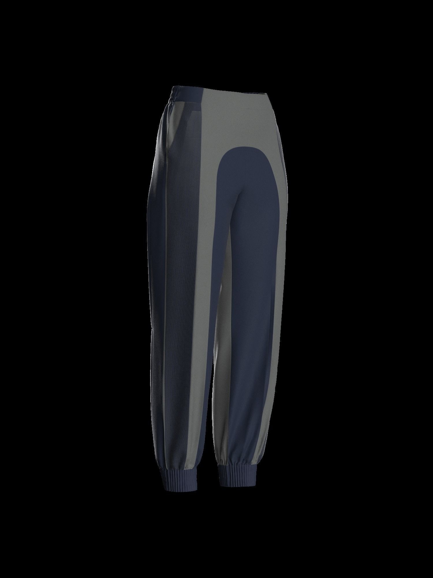 Female sweatpant 3D model_9