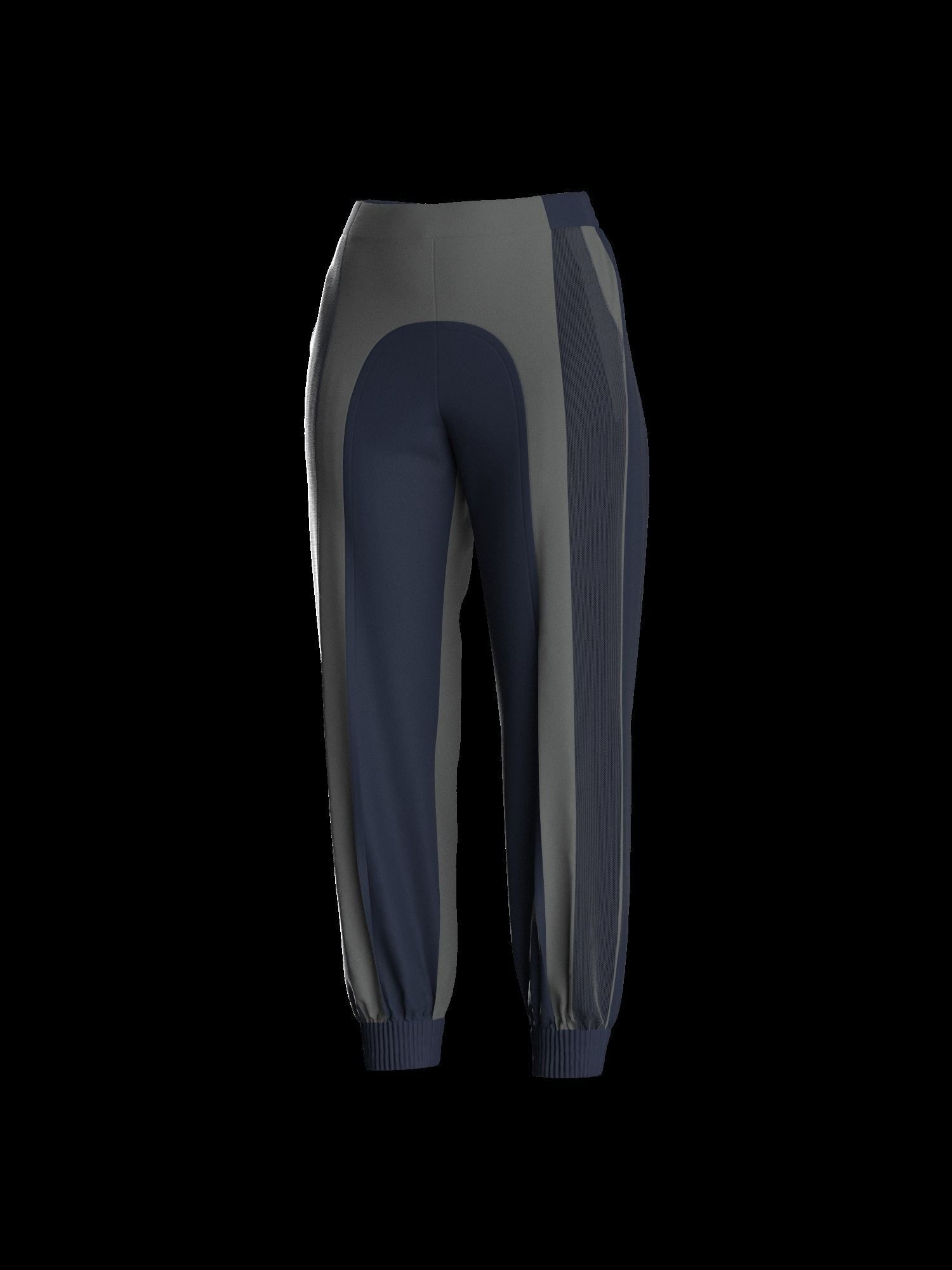 Female sweatpant 3D model_8