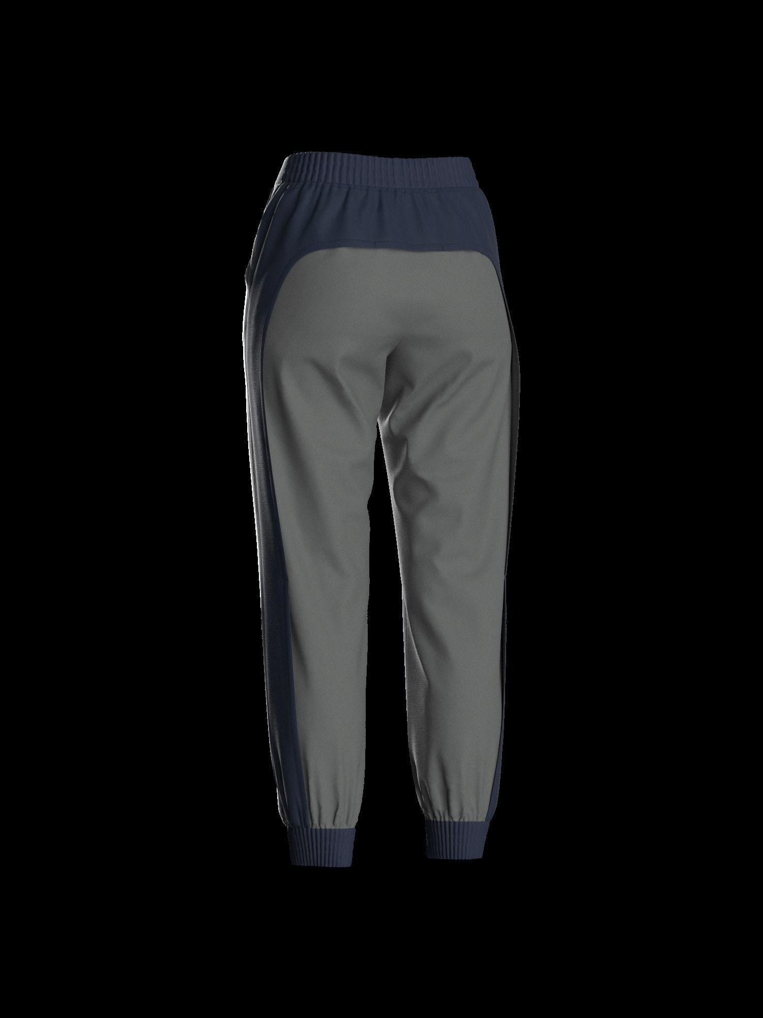 Female sweatpant 3D model_16