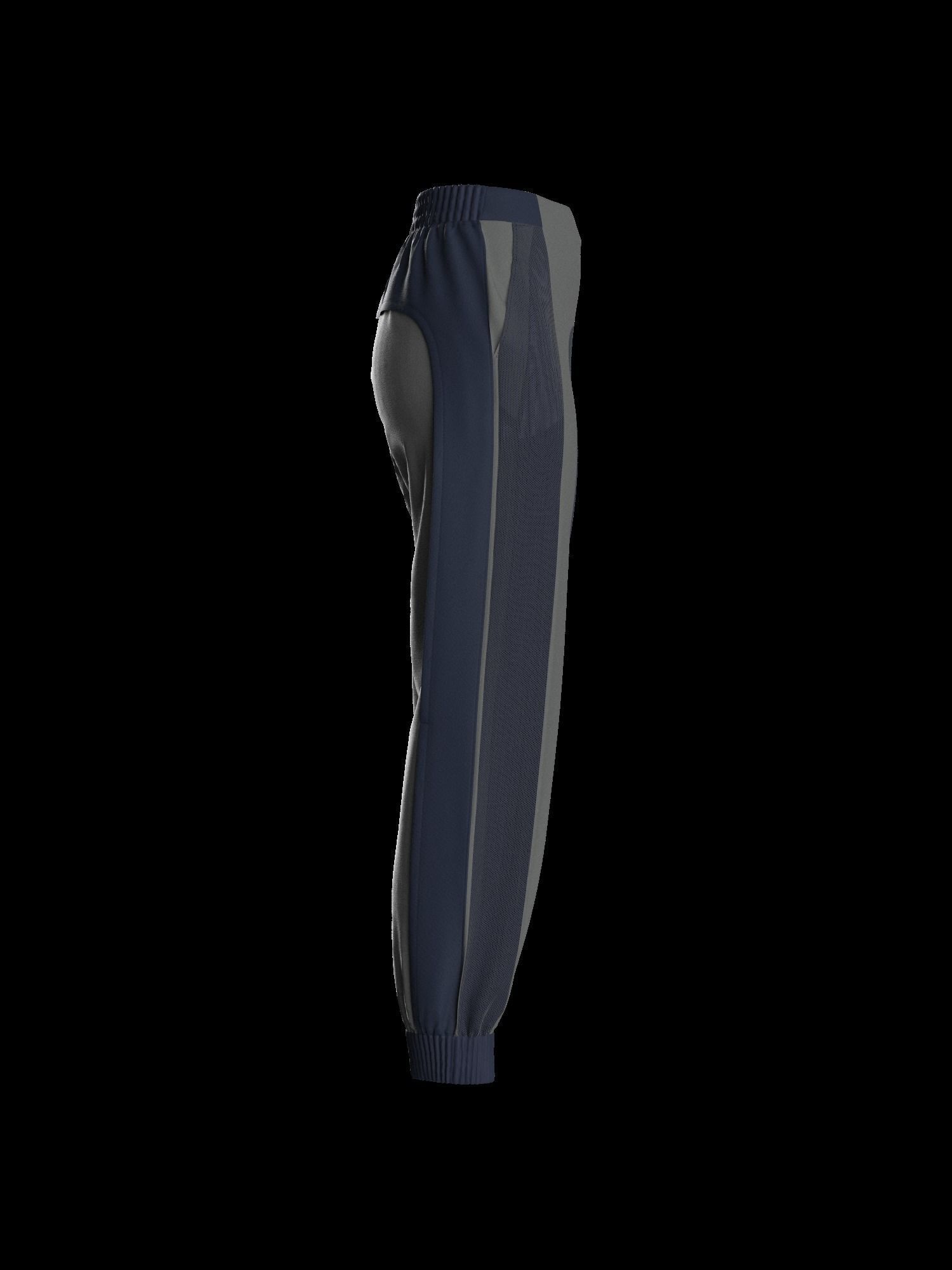 Female sweatpant 3D model_11