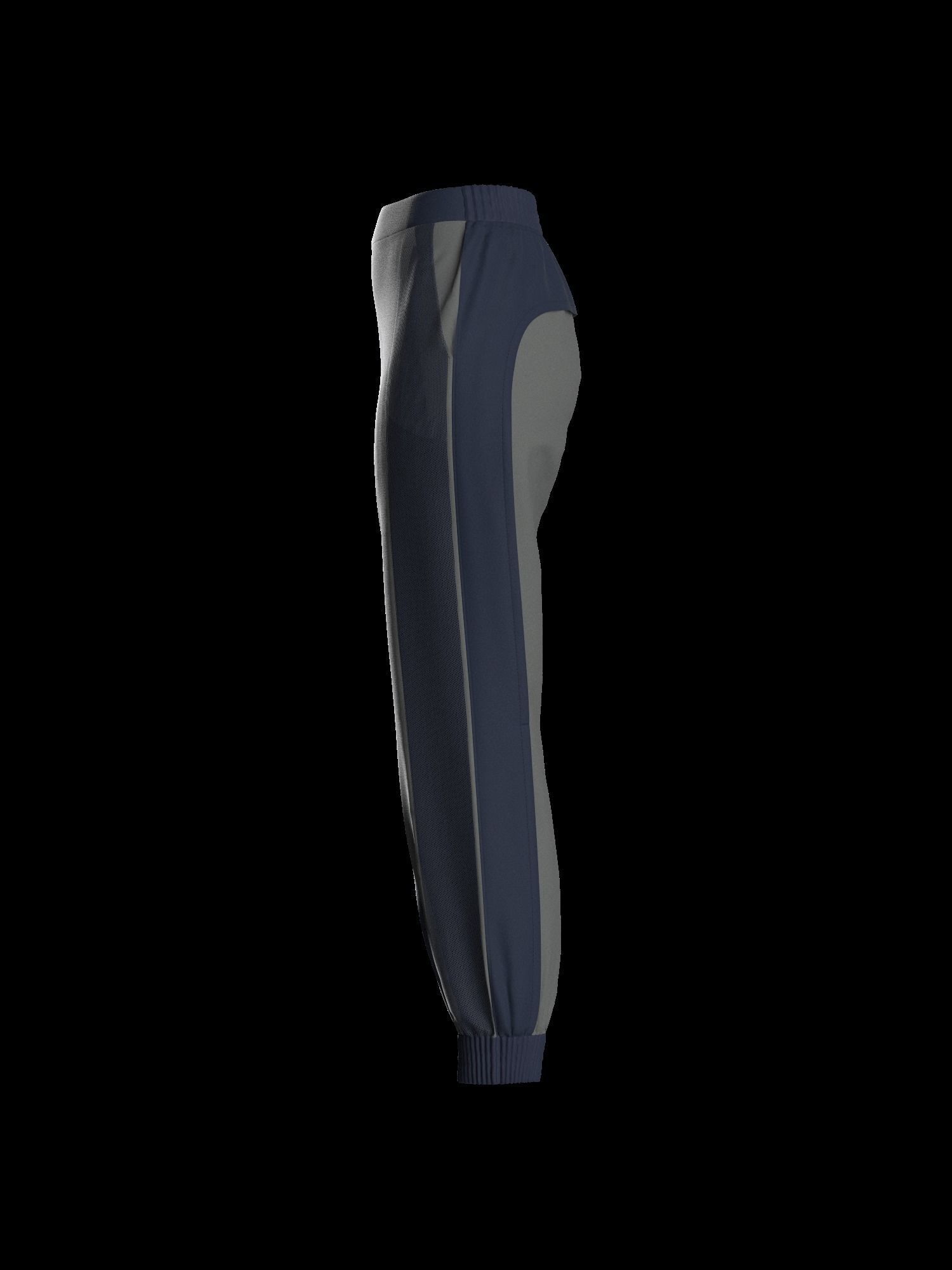 Female sweatpant 3D model_5