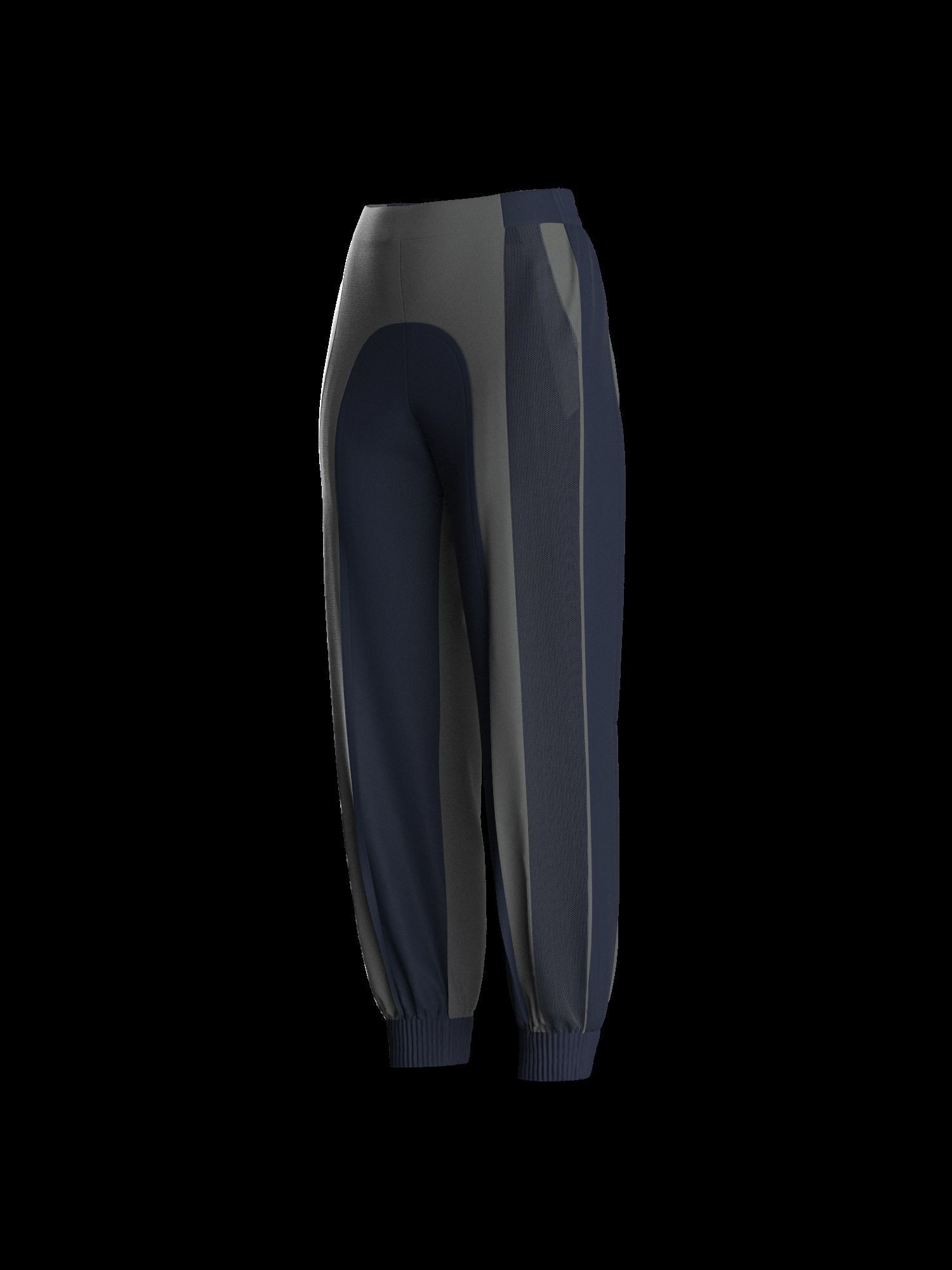 Female sweatpant 3D model_7