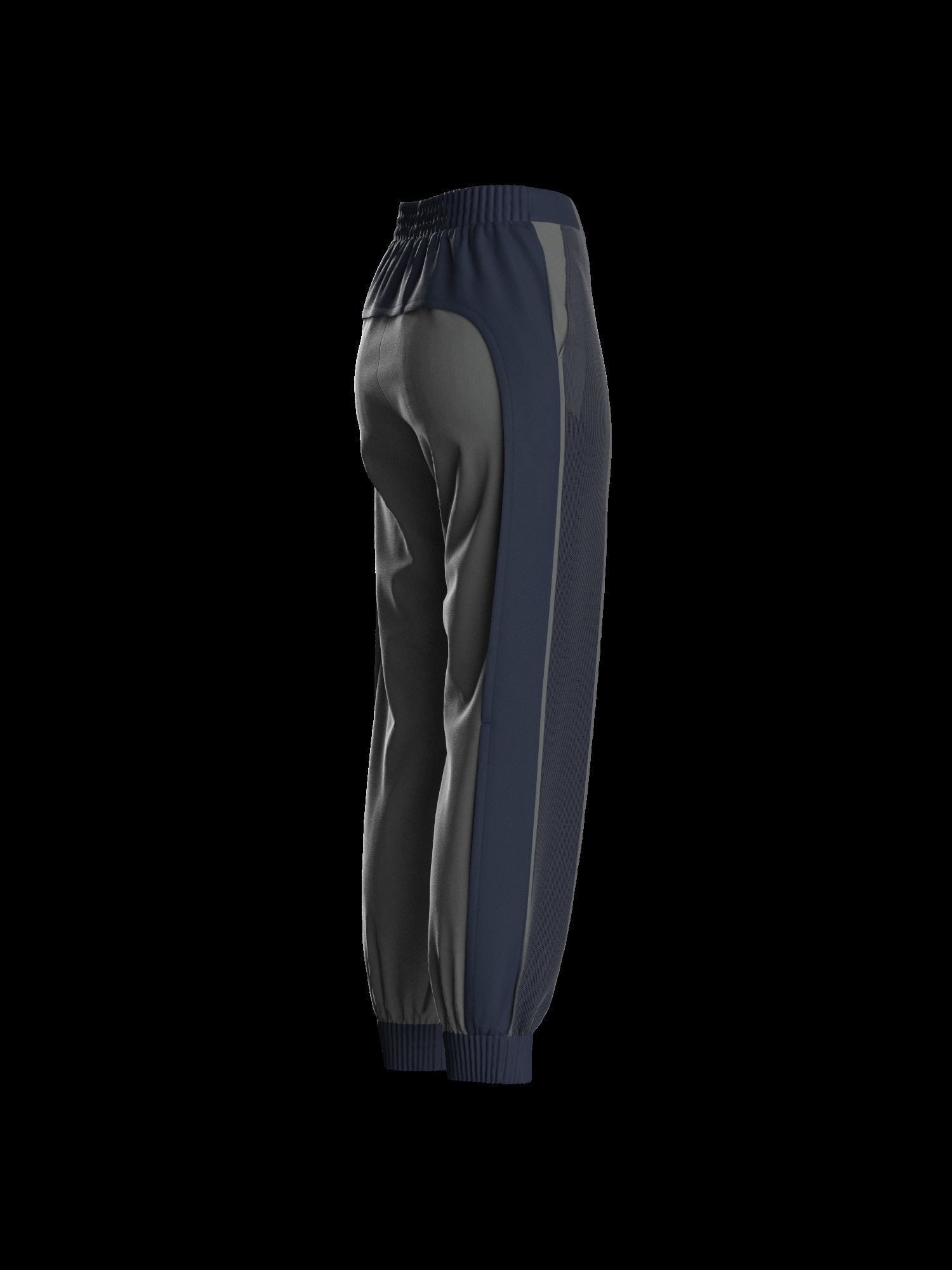 Female sweatpant 3D model_12