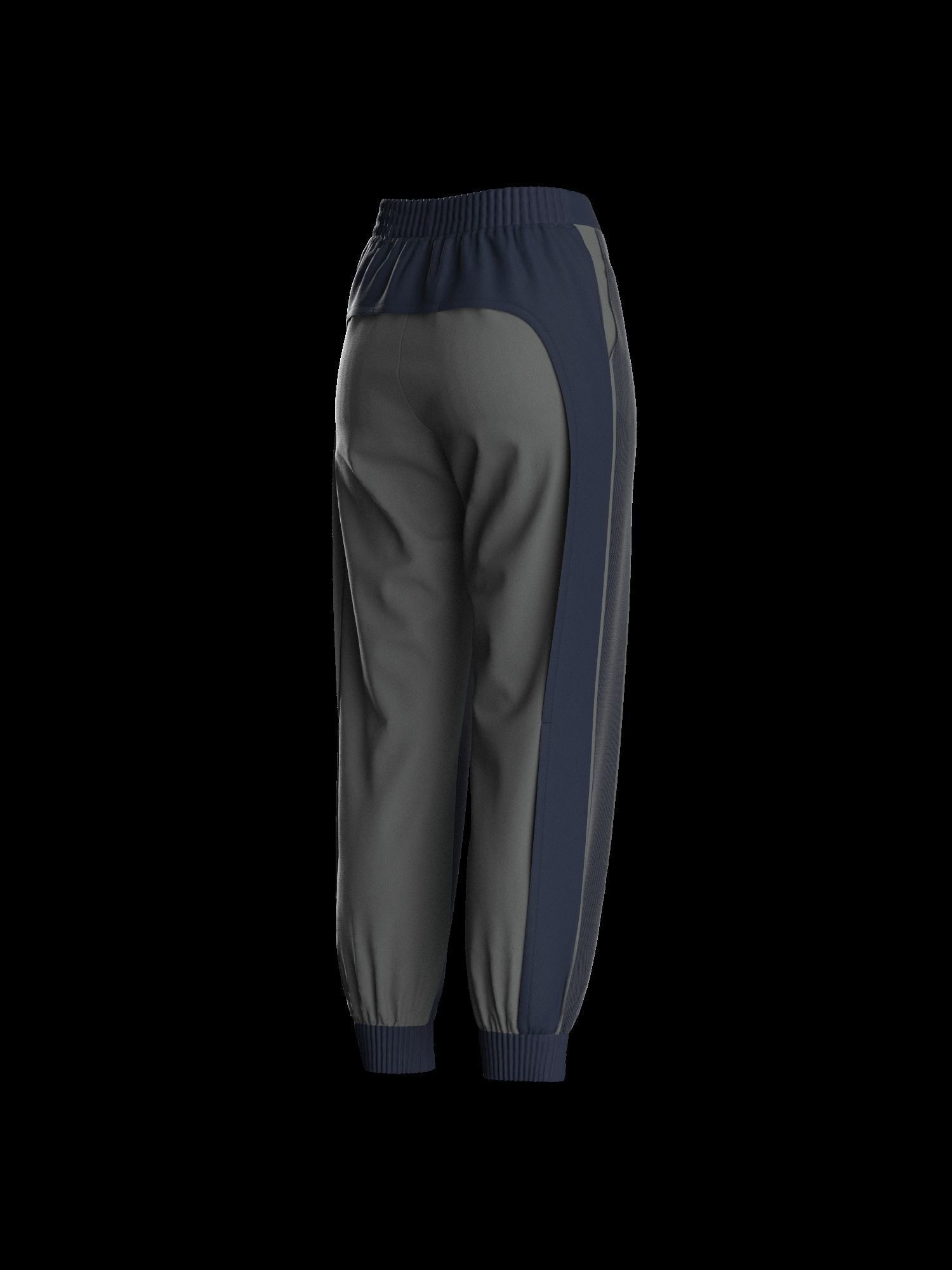 Female sweatpant 3D model_13