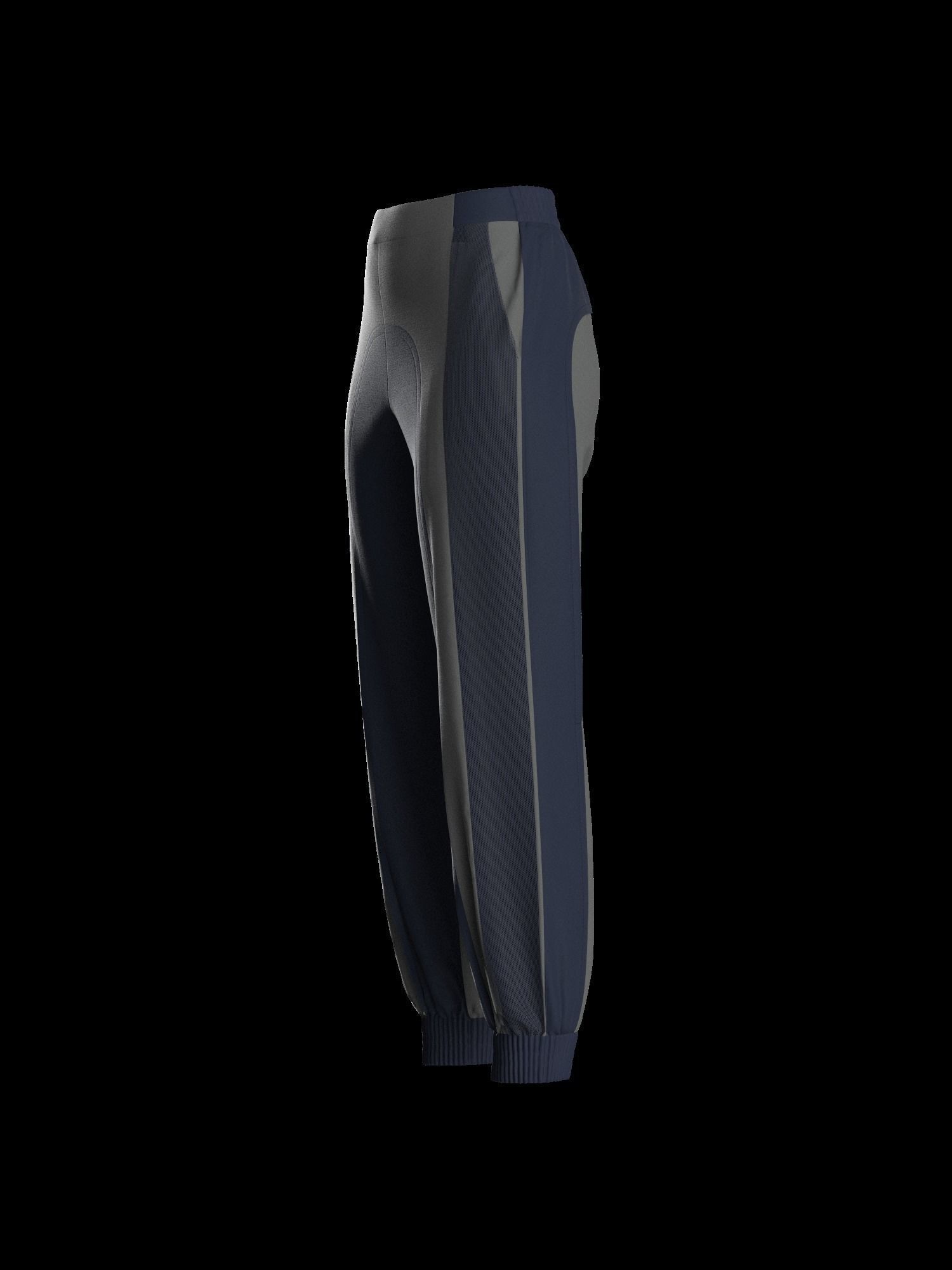 Female sweatpant 3D model_6