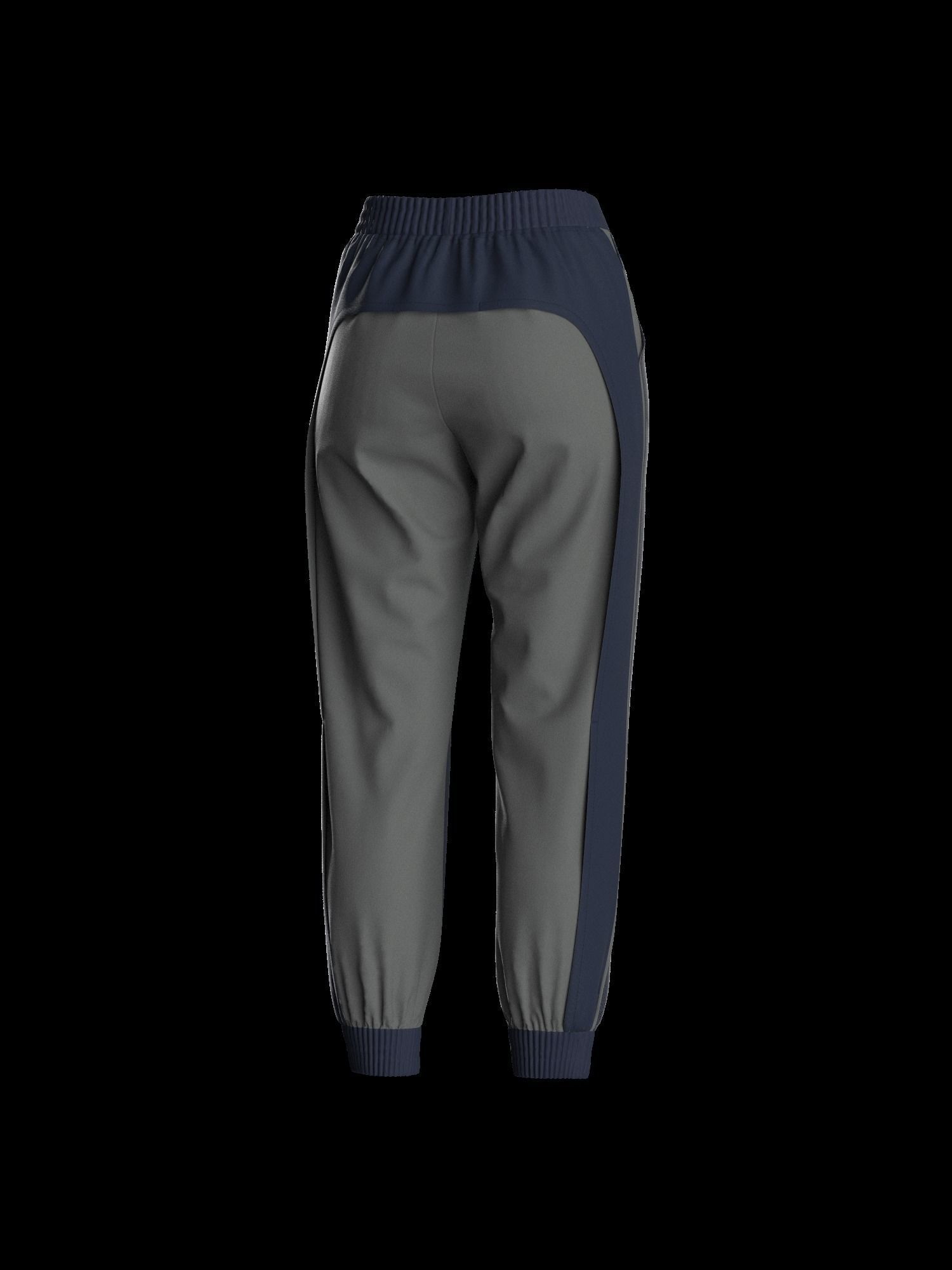 Female sweatpant 3D model_14
