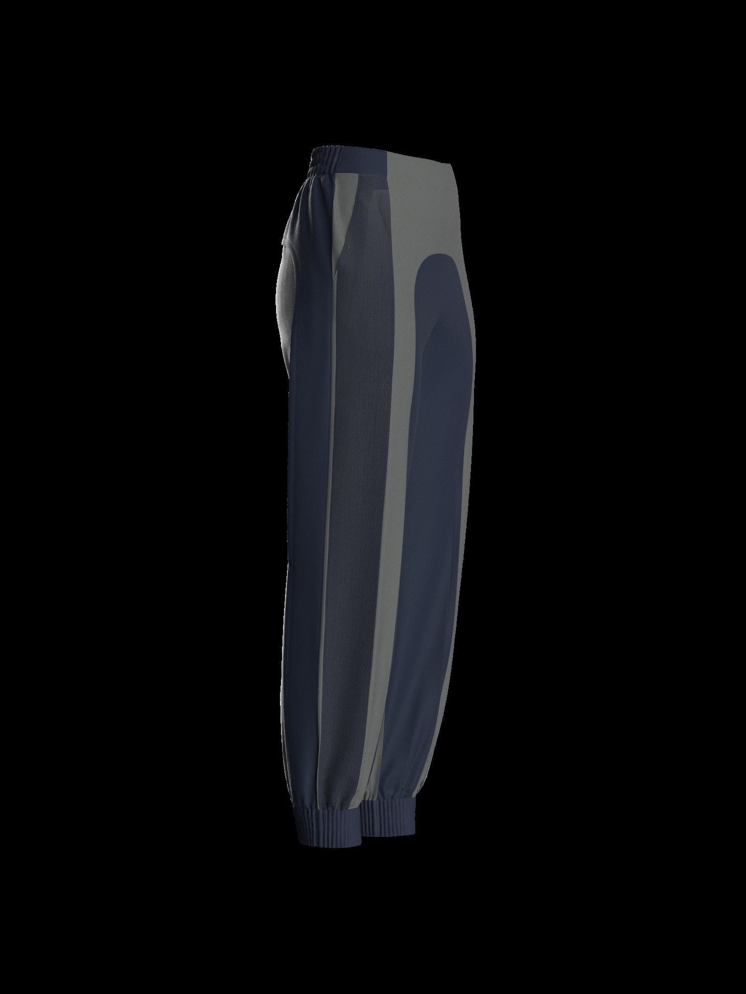 Female sweatpant 3D model_10