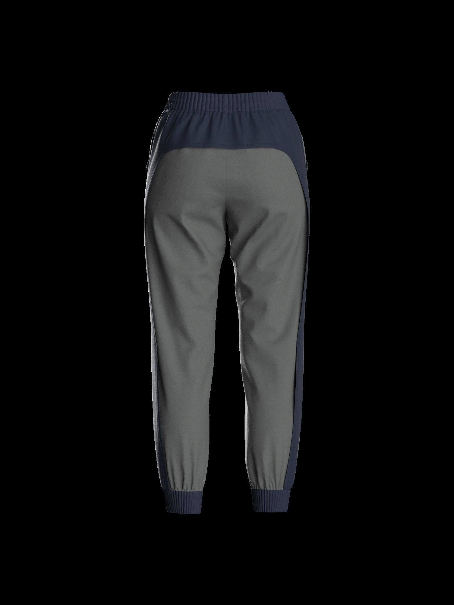 Female sweatpant 3D model_15