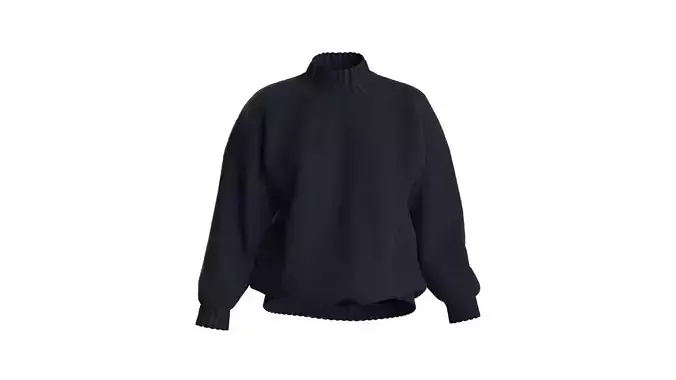 Female knit long sleeve 3D model