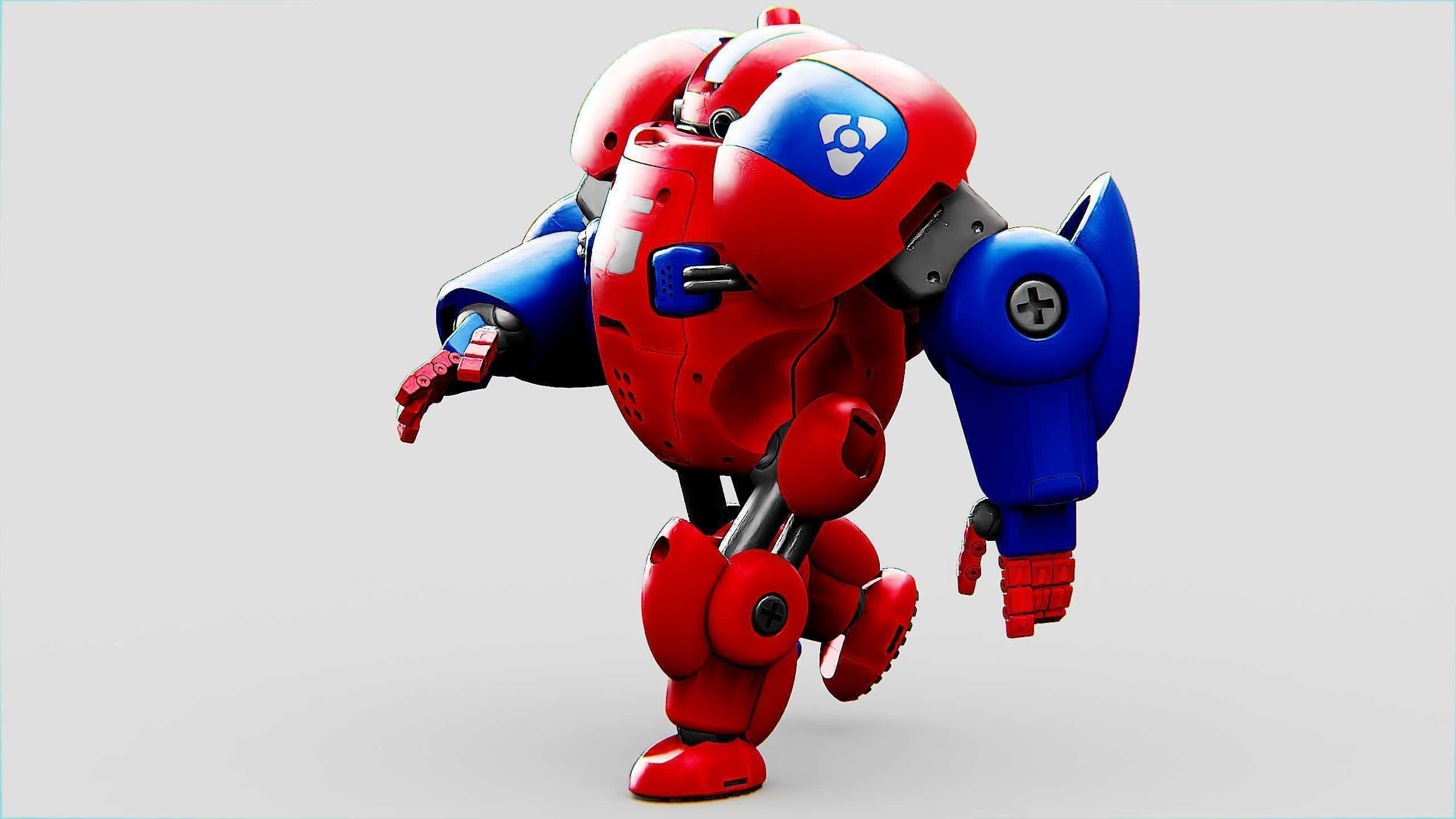 TOY BOT MONG Rigged for Unreal Engine - Unity - MIXAMO 3D model_27