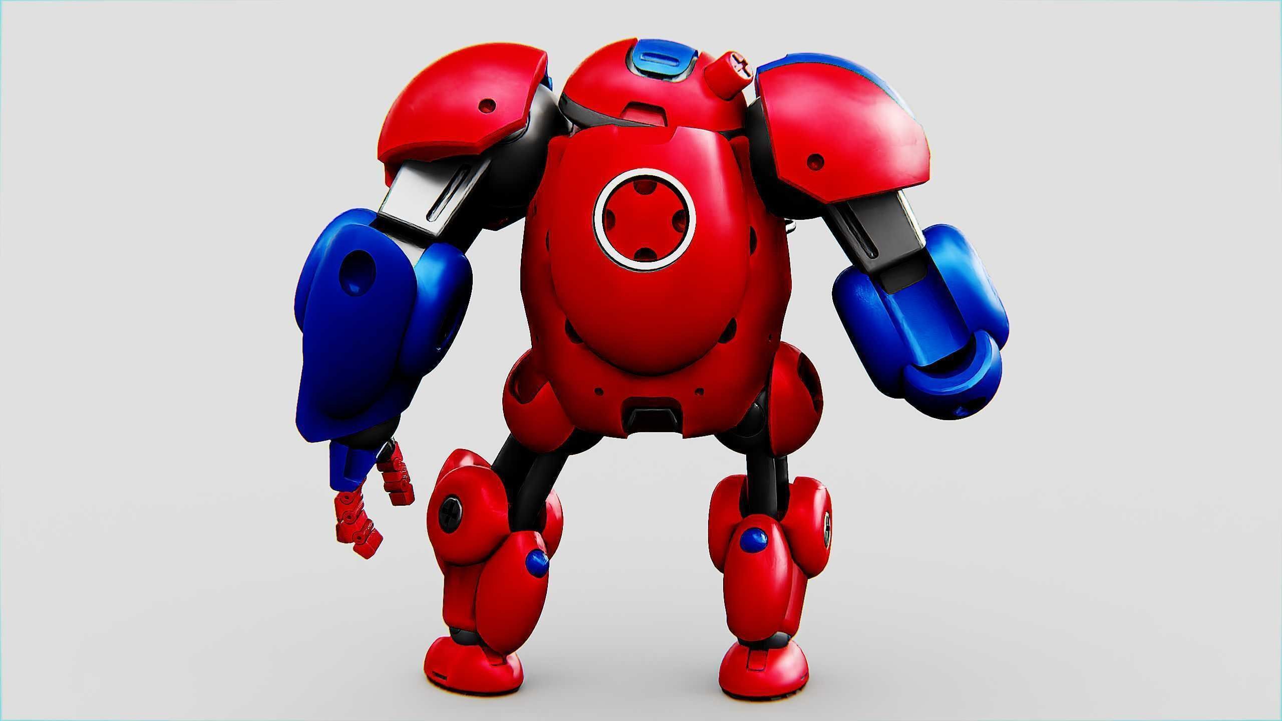 TOY BOT MONG Rigged for Unreal Engine - Unity - MIXAMO 3D model_13