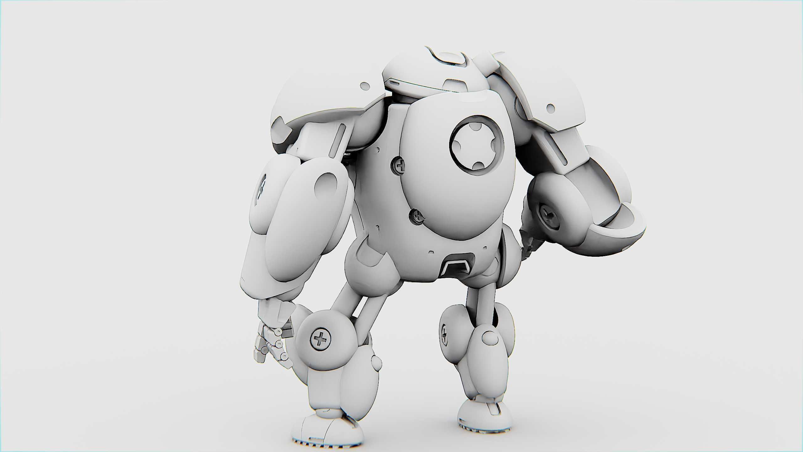 TOY BOT MONG Rigged for Unreal Engine - Unity - MIXAMO 3D model_33