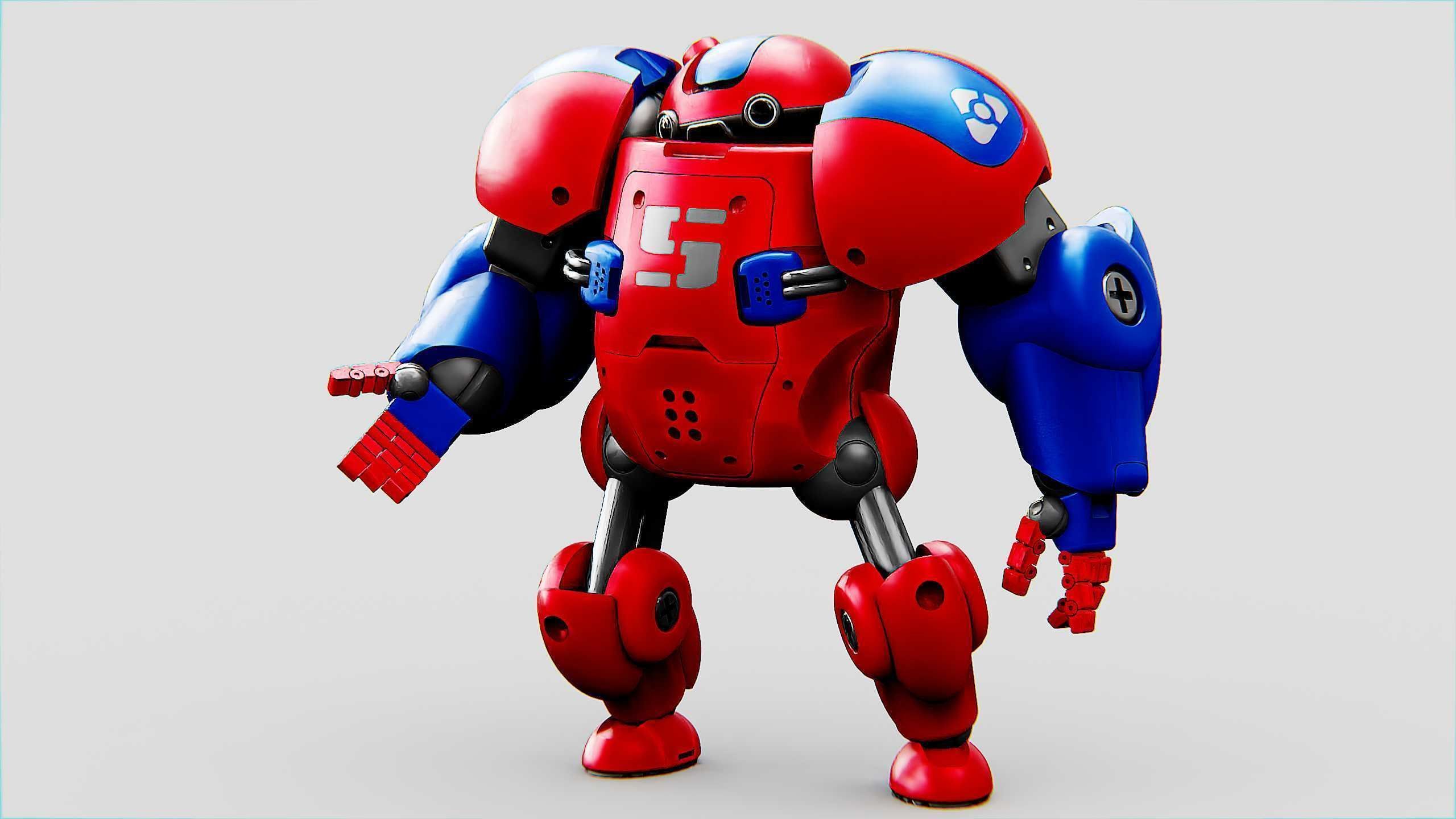 TOY BOT MONG Rigged for Unreal Engine - Unity - MIXAMO 3D model_5