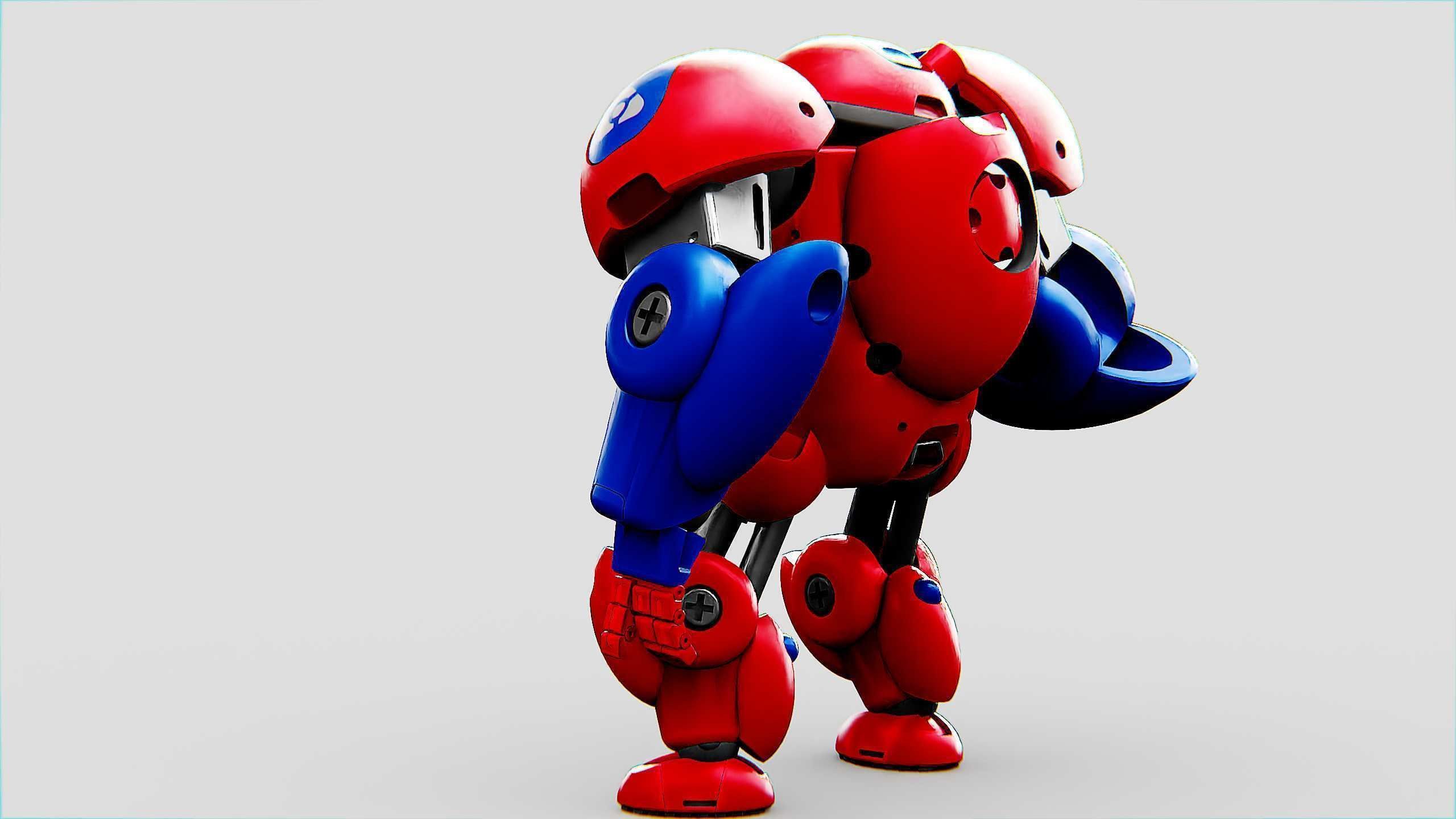 TOY BOT MONG Rigged for Unreal Engine - Unity - MIXAMO 3D model_10