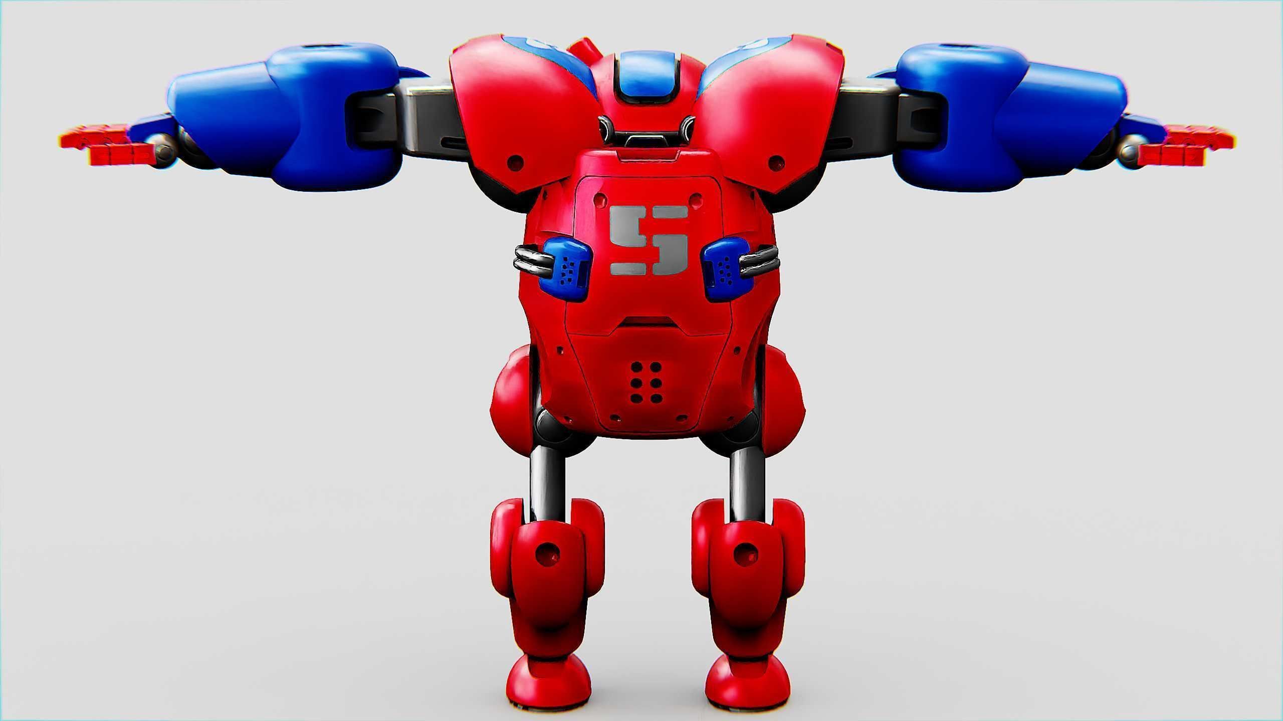 TOY BOT MONG Rigged for Unreal Engine - Unity - MIXAMO 3D model_24