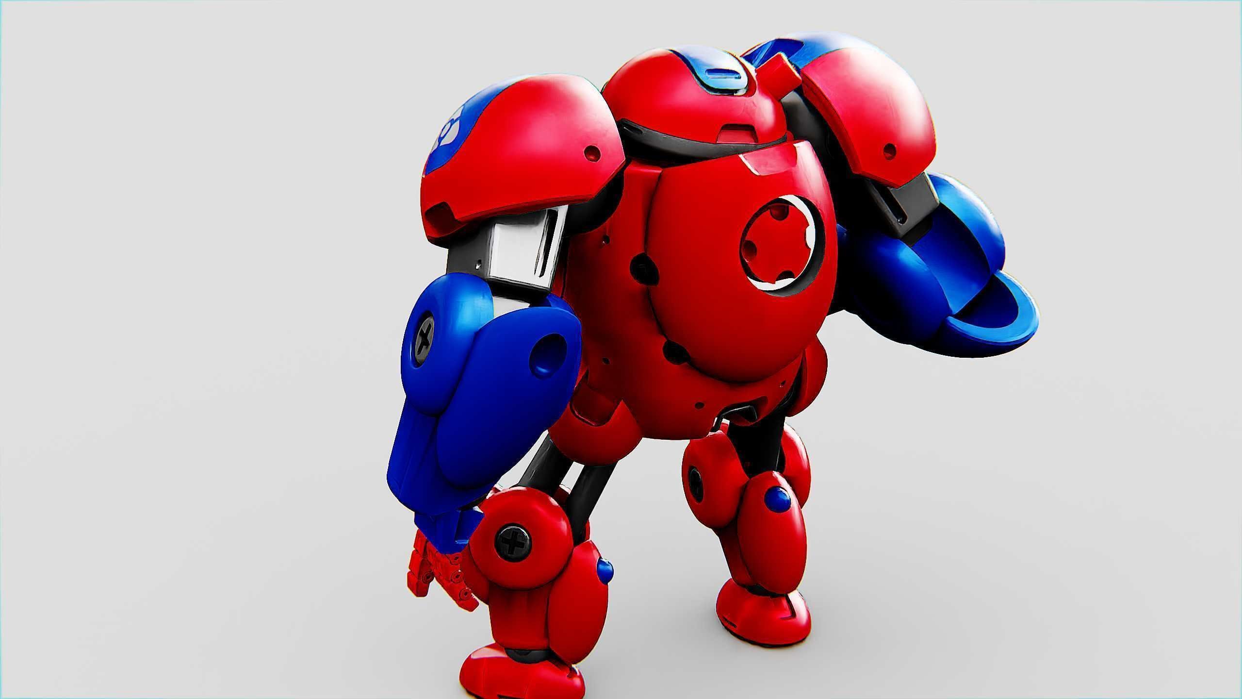 TOY BOT MONG Rigged for Unreal Engine - Unity - MIXAMO 3D model_23