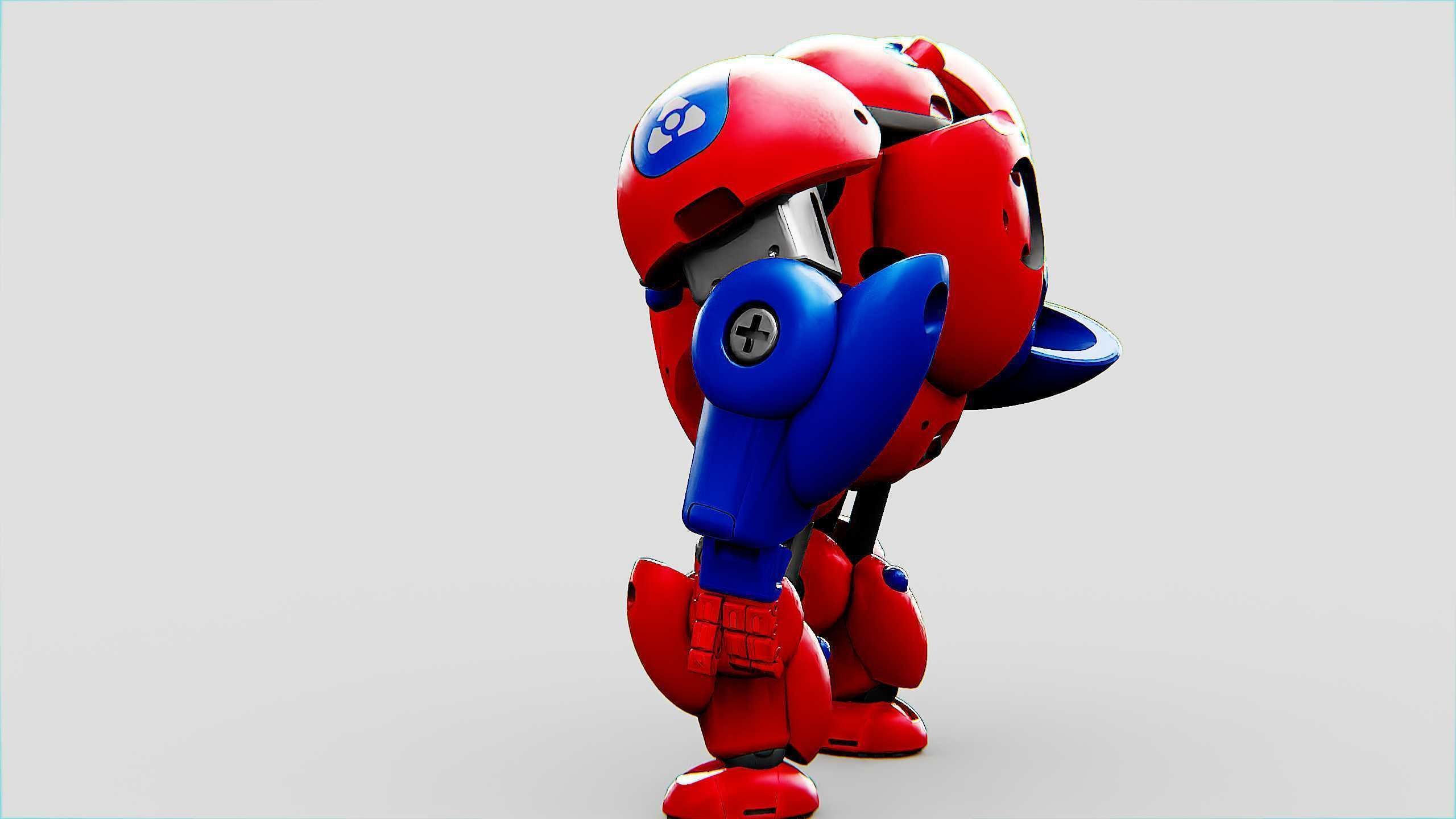TOY BOT MONG Rigged for Unreal Engine - Unity - MIXAMO 3D model_9