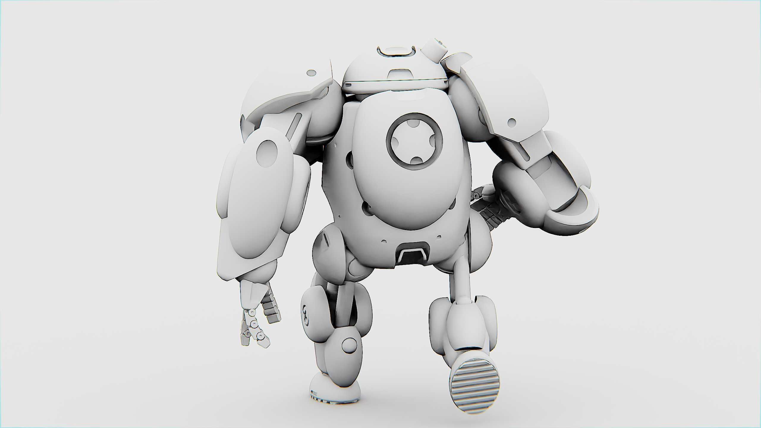 TOY BOT MONG Rigged for Unreal Engine - Unity - MIXAMO 3D model_36