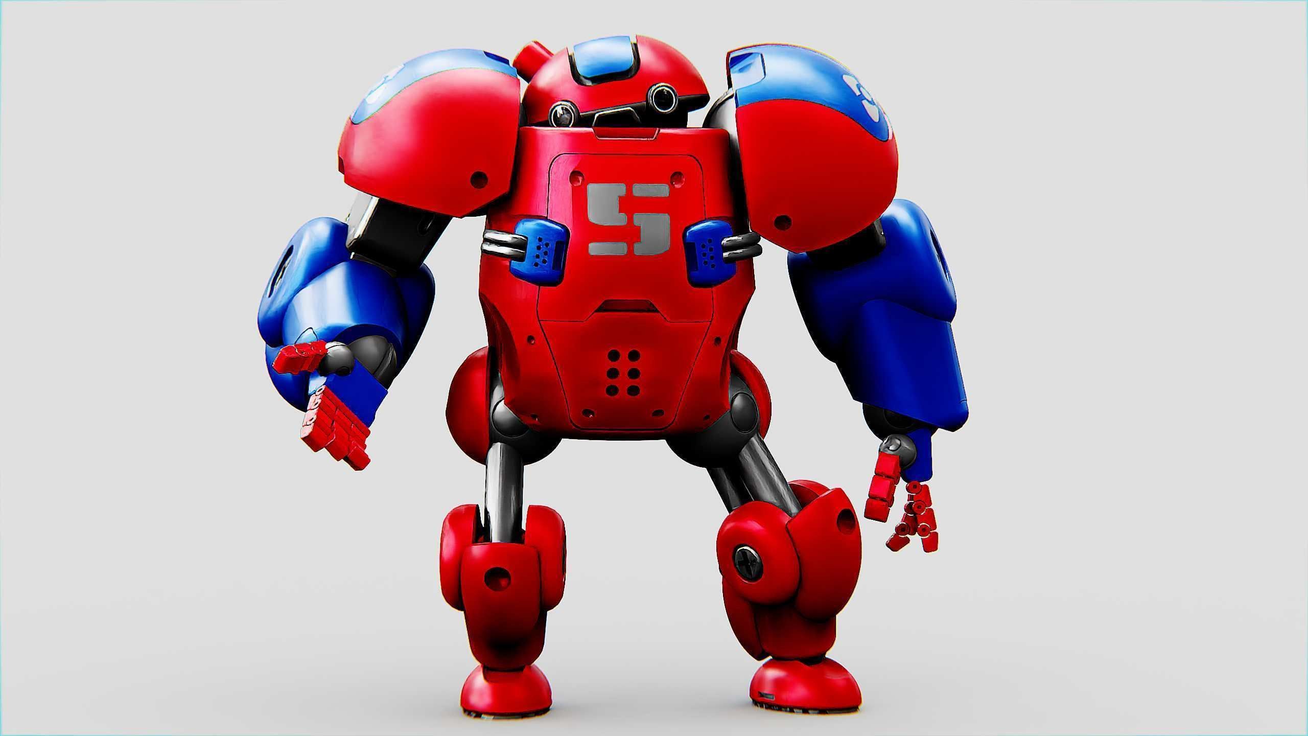 TOY BOT MONG Rigged for Unreal Engine - Unity - MIXAMO 3D model_3