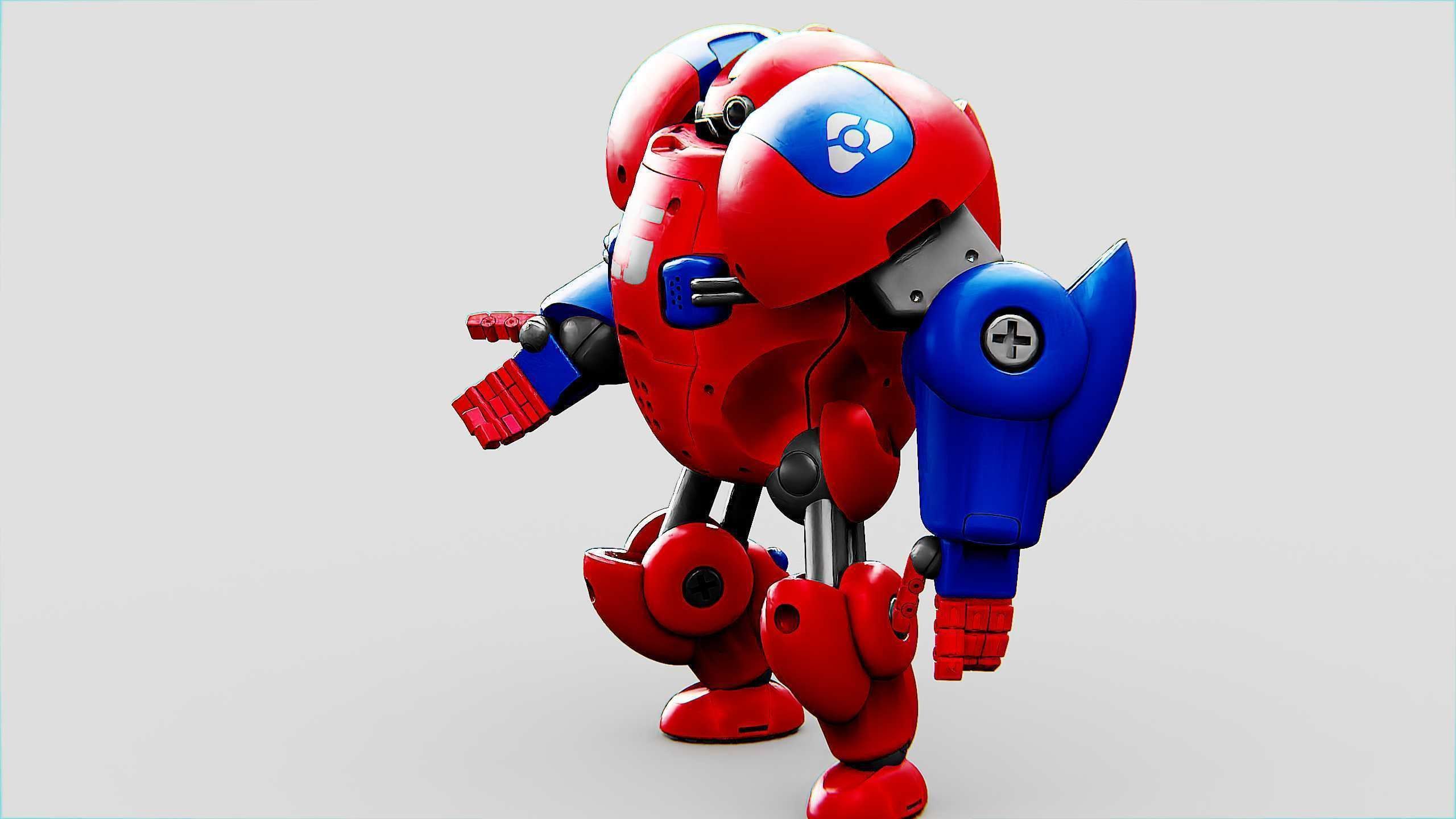 TOY BOT MONG Rigged for Unreal Engine - Unity - MIXAMO 3D model_7