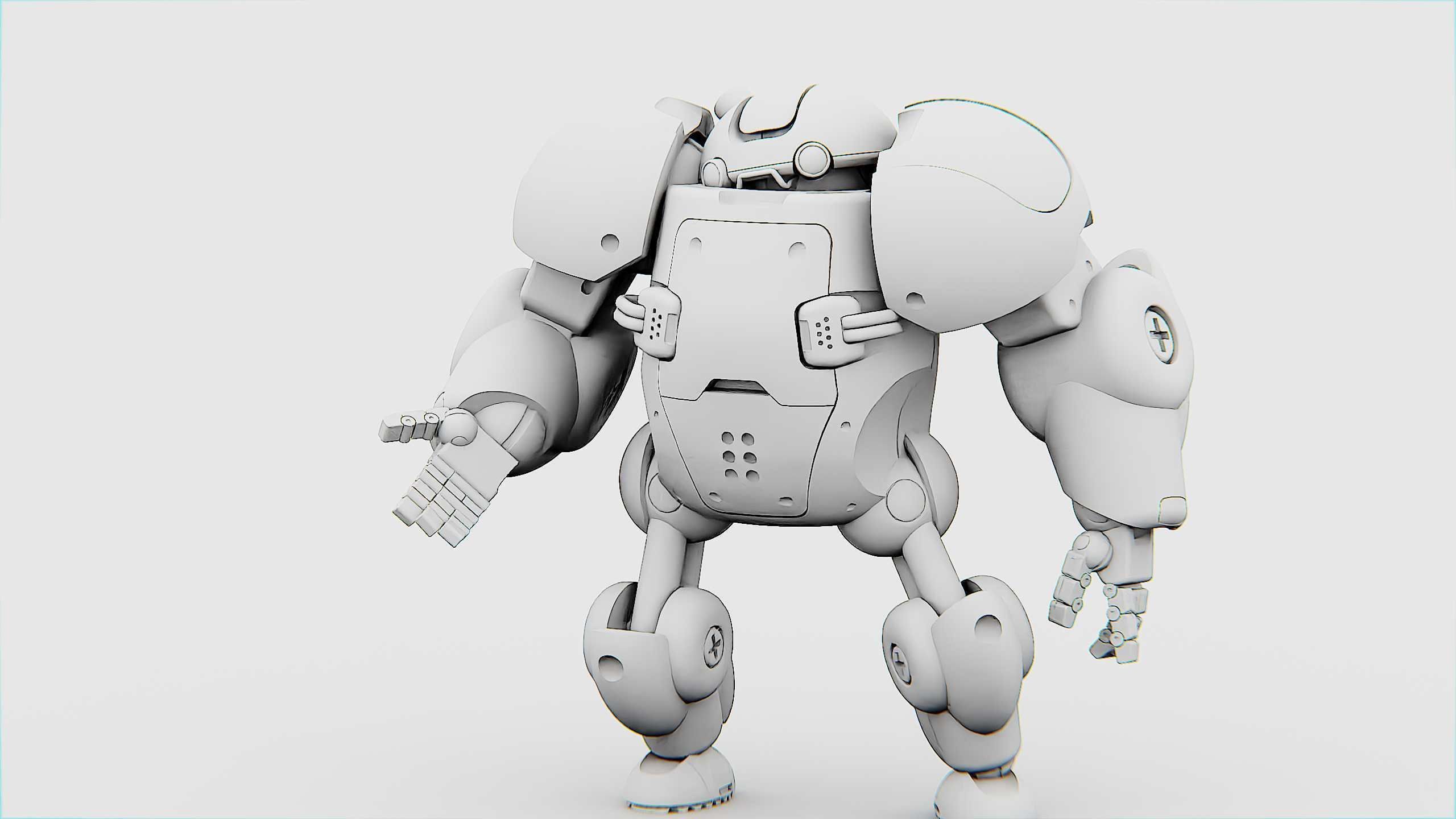 TOY BOT MONG Rigged for Unreal Engine - Unity - MIXAMO 3D model_32