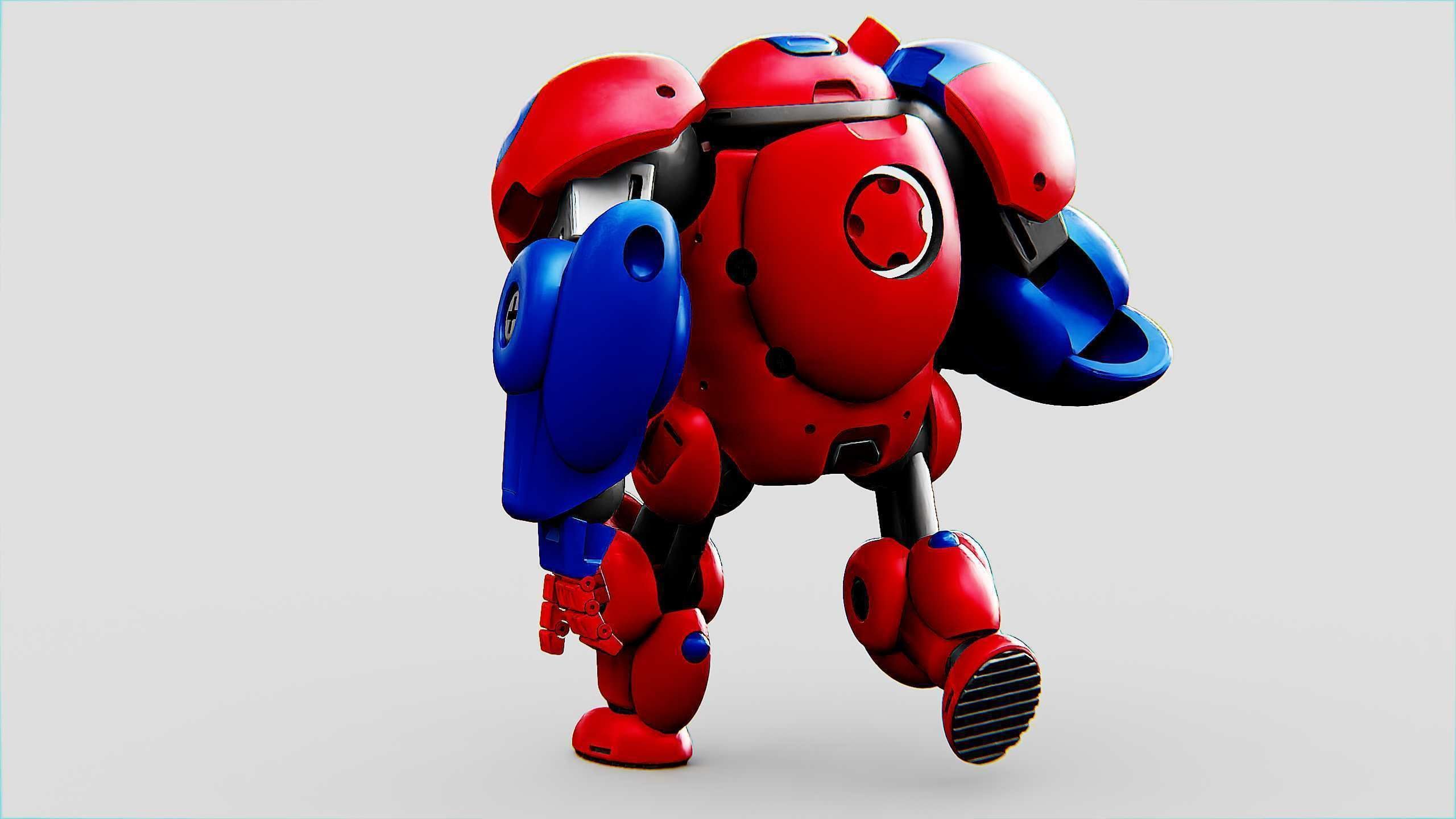 TOY BOT MONG Rigged for Unreal Engine - Unity - MIXAMO 3D model_29