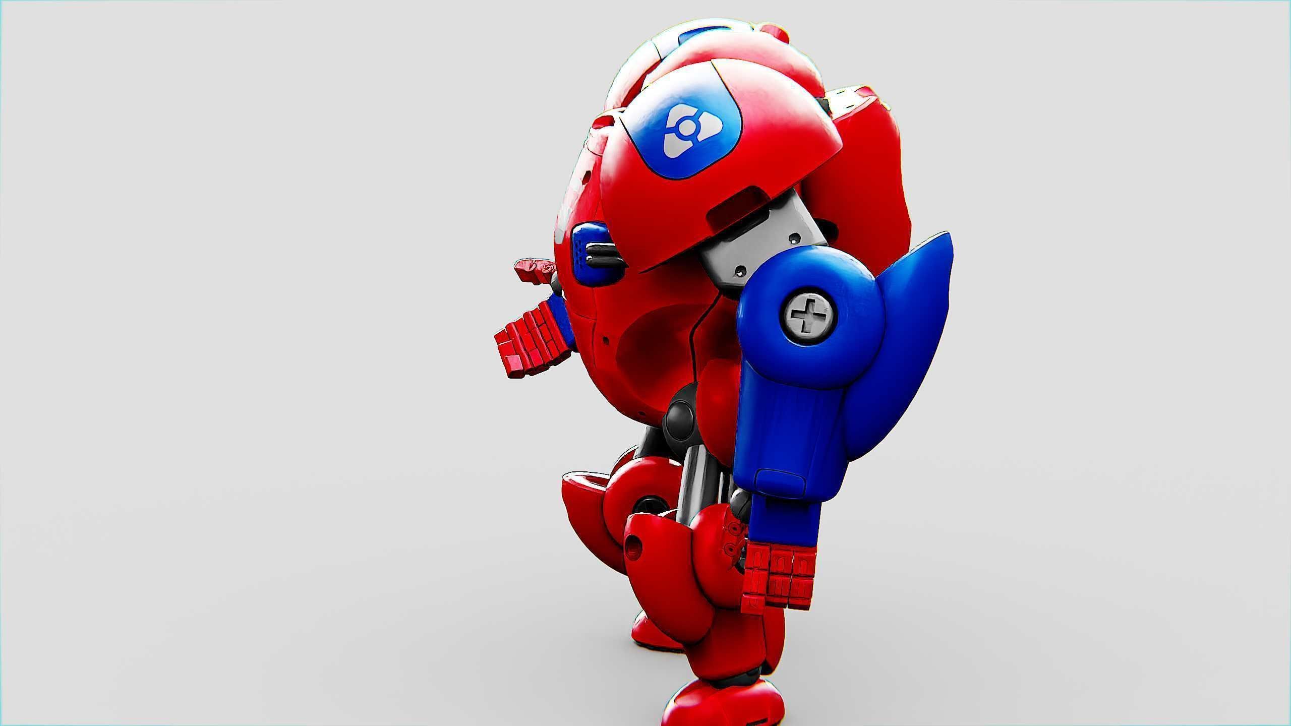 TOY BOT MONG Rigged for Unreal Engine - Unity - MIXAMO 3D model_8