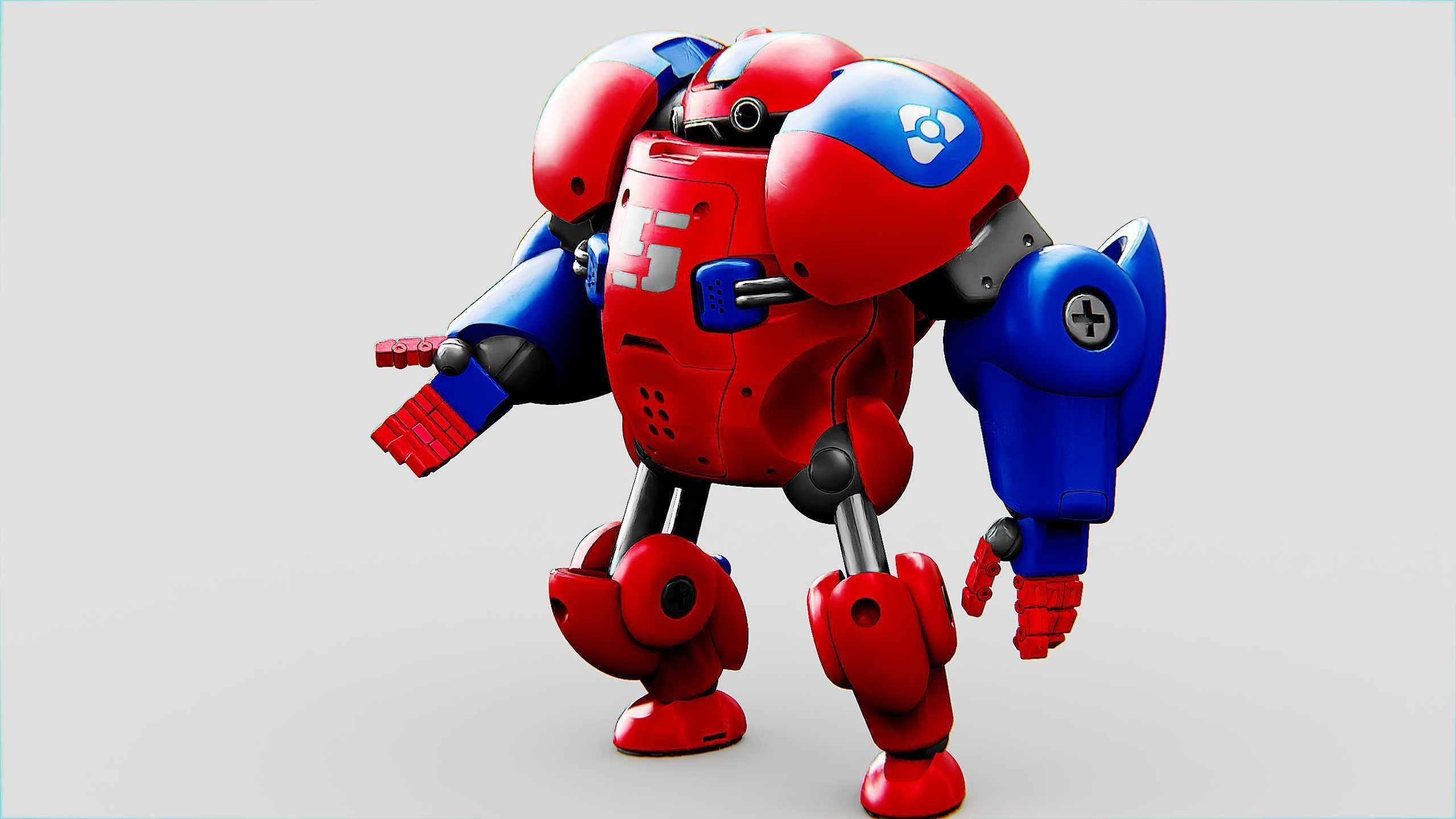 TOY BOT MONG Rigged for Unreal Engine - Unity - MIXAMO 3D model_6