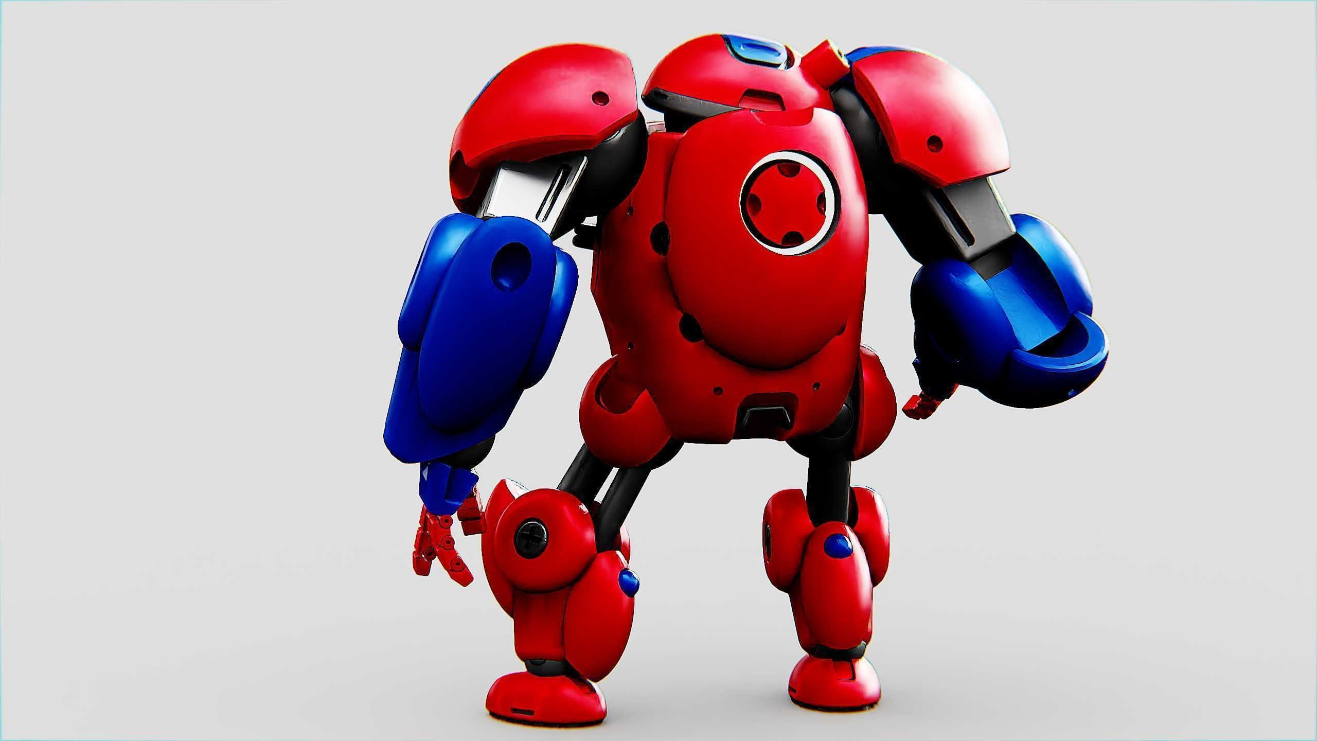 TOY BOT MONG Rigged for Unreal Engine - Unity - MIXAMO 3D model_12