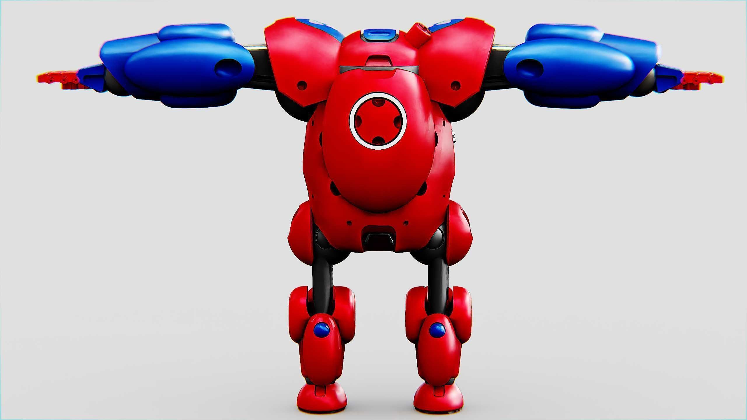 TOY BOT MONG Rigged for Unreal Engine - Unity - MIXAMO 3D model_25