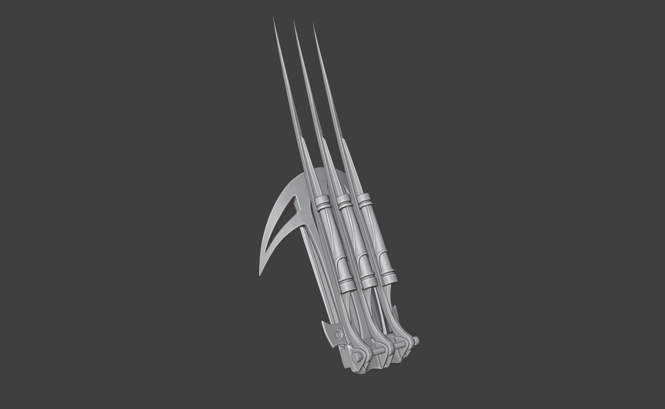 Shang Tsung Tekko-Kagi weapon - Sorcerers Lacerators 3D print model_6