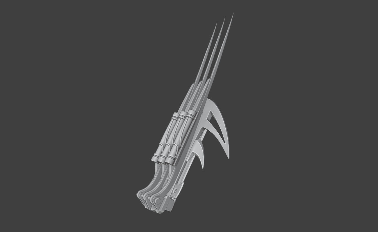 Shang Tsung Tekko-Kagi weapon - Sorcerers Lacerators 3D print model_7