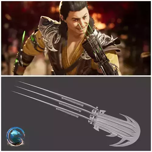 Shang Tsung Tekko-Kagi weapon - Sorcerers Lacerators