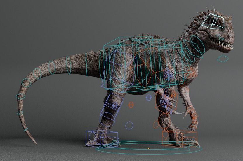 INDOMINUS REX Low-poly 3D model_2