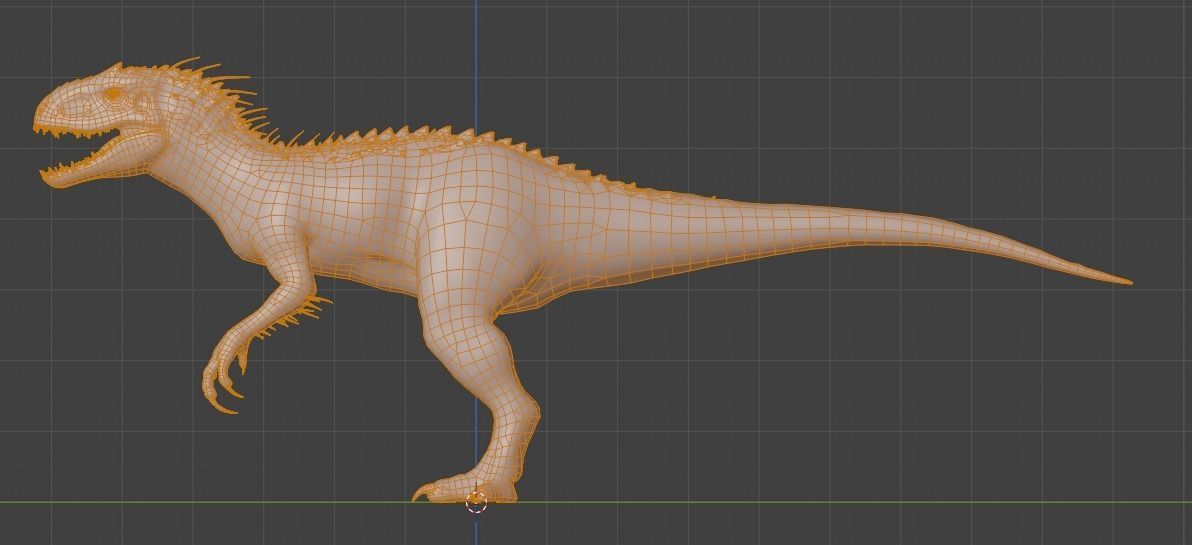 INDOMINUS REX Low-poly 3D model_3