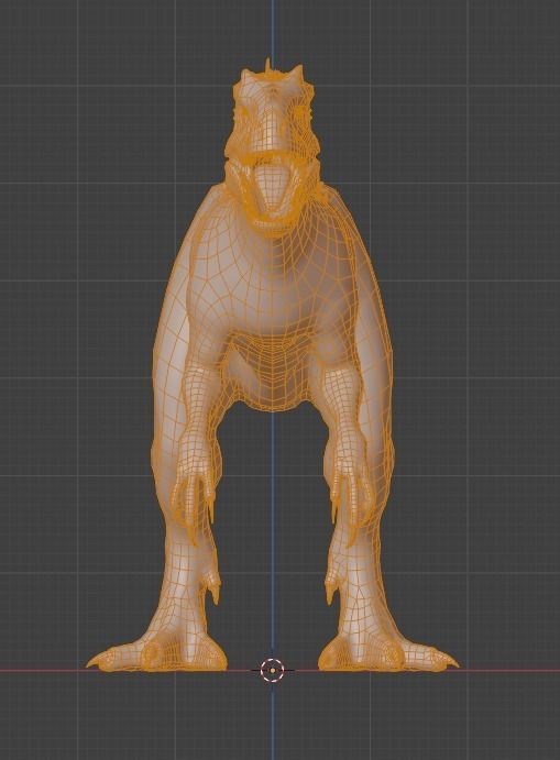 INDOMINUS REX Low-poly 3D model_4