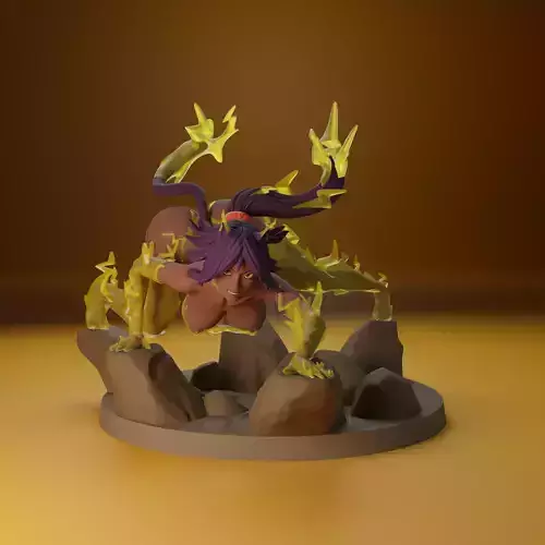 Yoruichi Shihouin from Bleach anime 3 versions  3D print model
