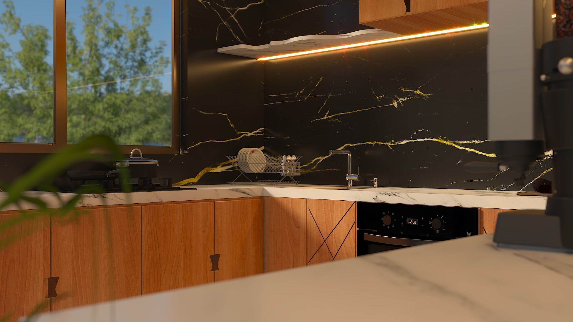 KITCHEN Low-poly 3D model_2