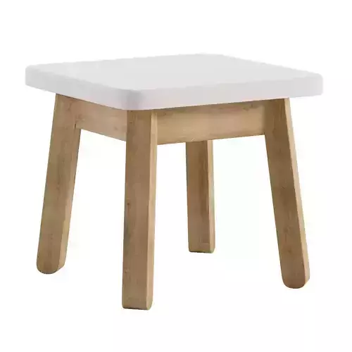 Childrens chair Ruffy White