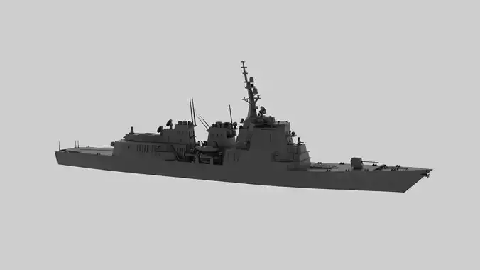 JS Ashigara - Model for small scale printing 3D print model