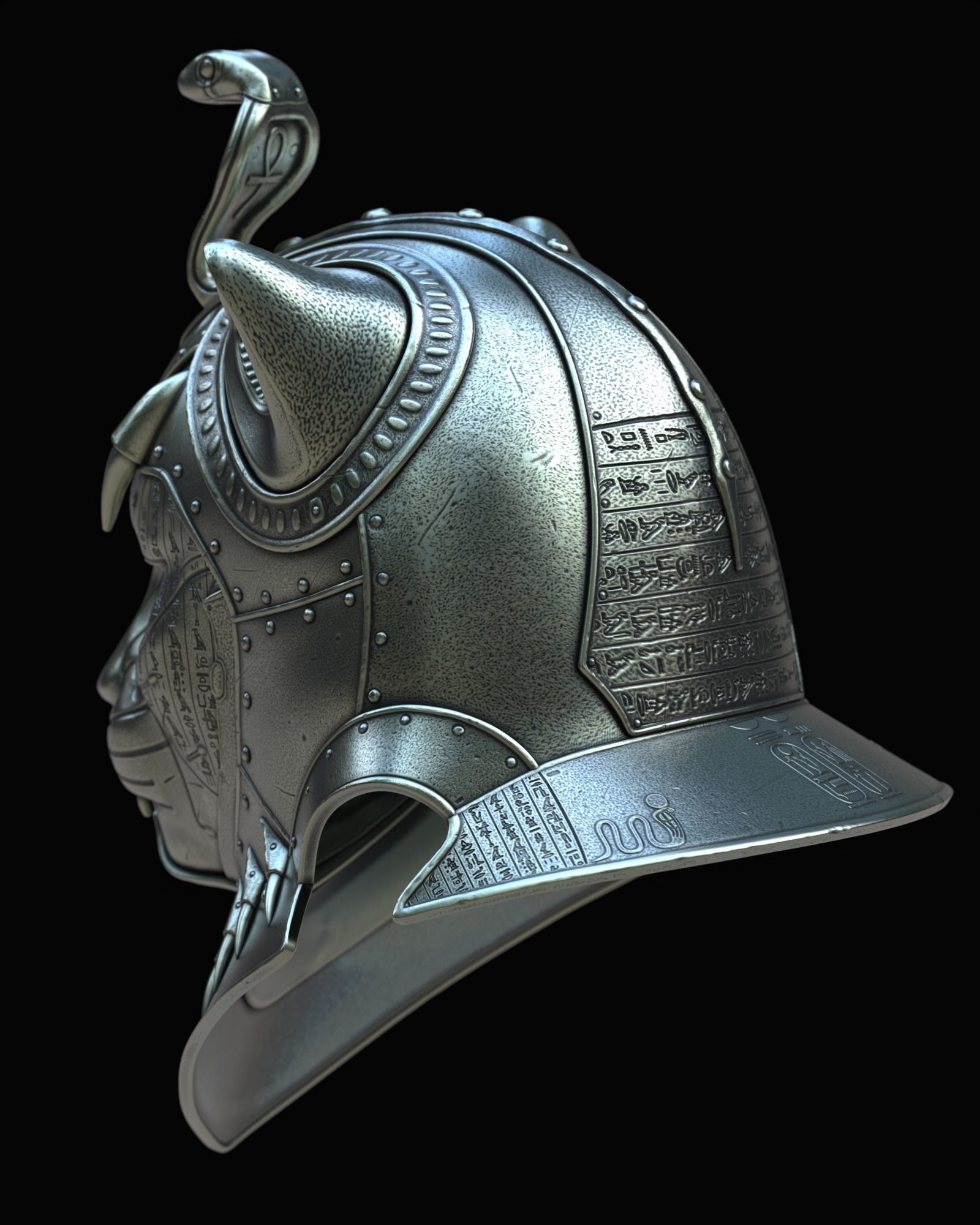 Sekhmet Helmet II 3D model_4