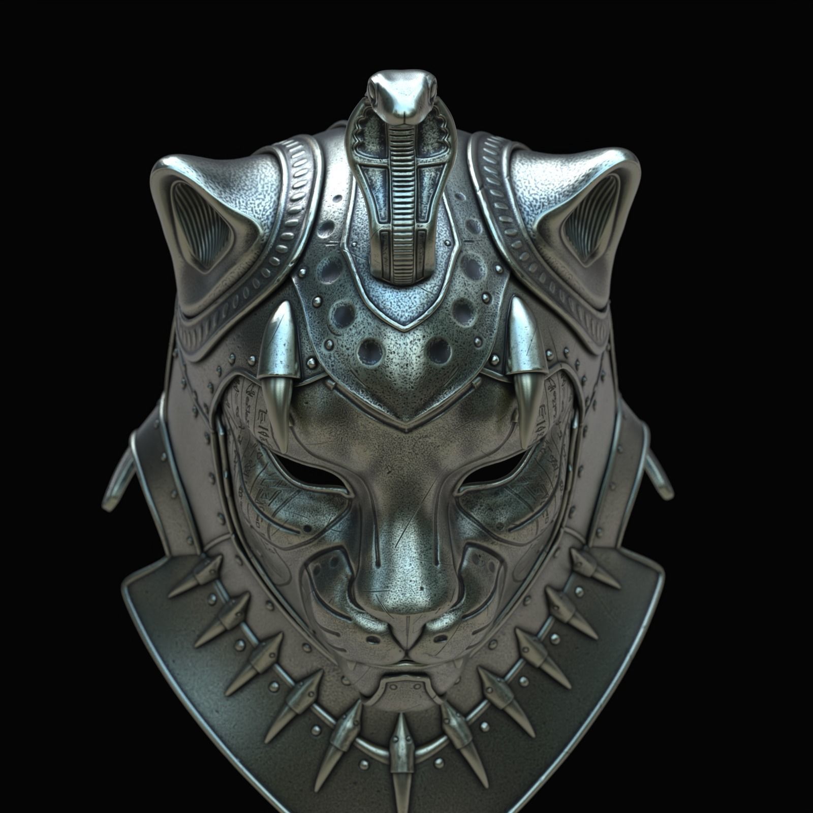 Sekhmet Helmet II 3D model_7