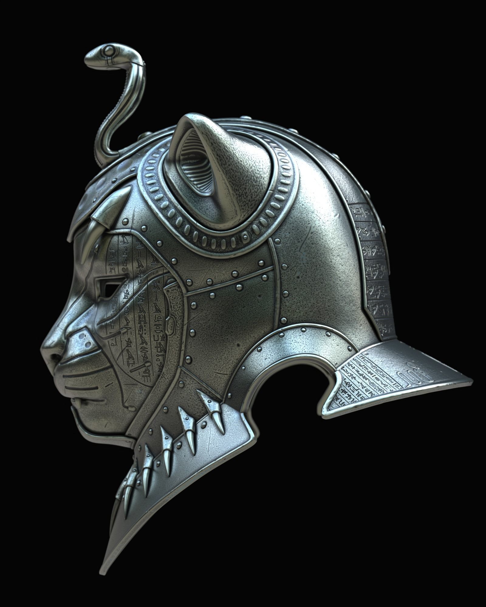 Sekhmet Helmet II 3D model_3