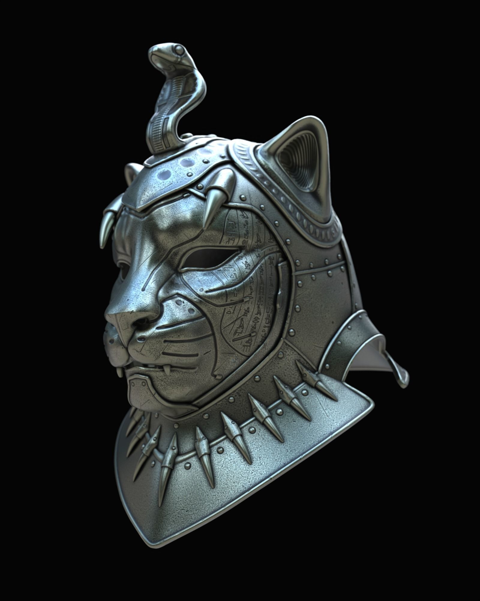 Sekhmet Helmet II 3D model_2
