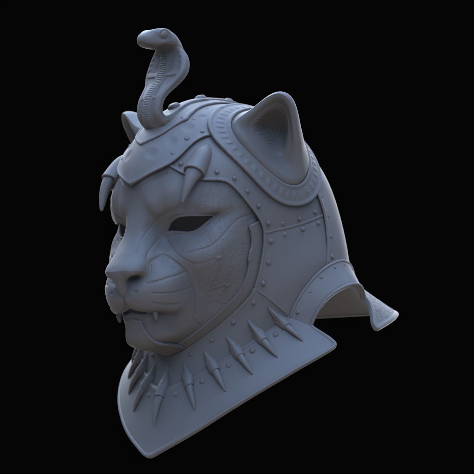 Sekhmet Helmet II 3D model_9
