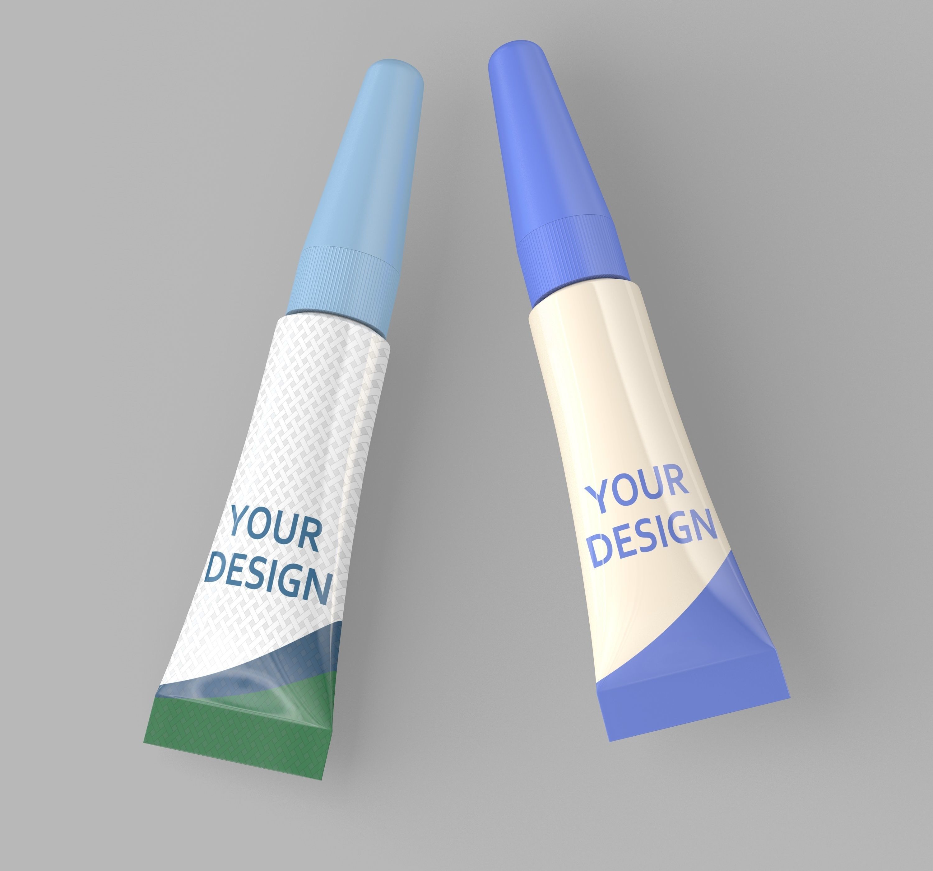 Super Glue Tube 3D model_3