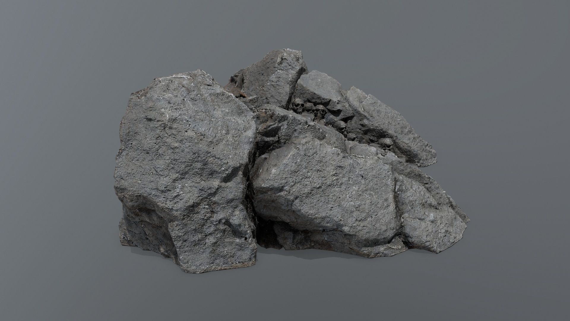 ruin stairs Low-poly 3D model_3