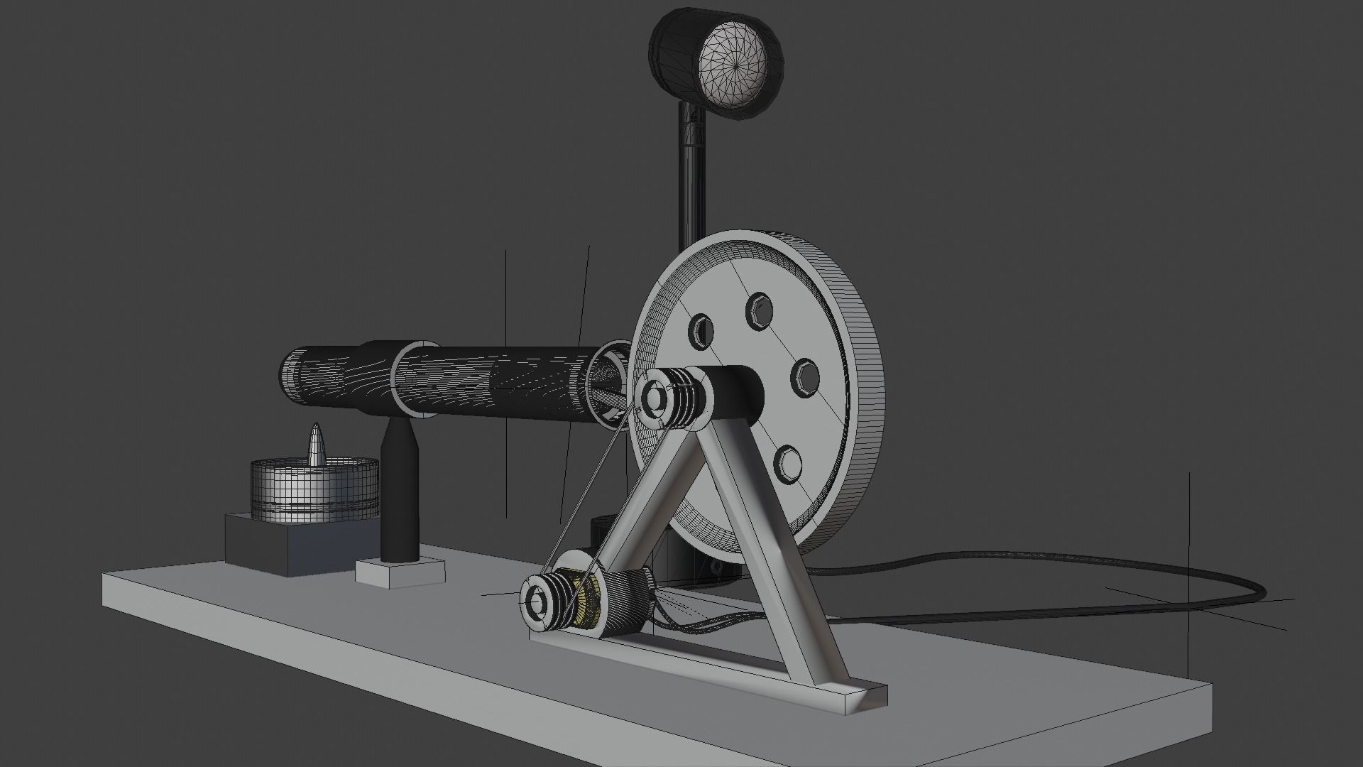Moteur Stirling Type Beta Sk Model 3D model_10